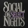 "Social On Select Nights" Men's Oversized Heavyweight Crewneck T-Shirt