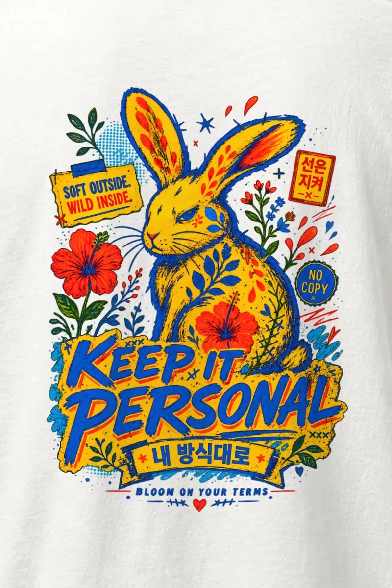 "Soft Outside Wild Inside" Heavyweight Unisex Crewneck T-shirt