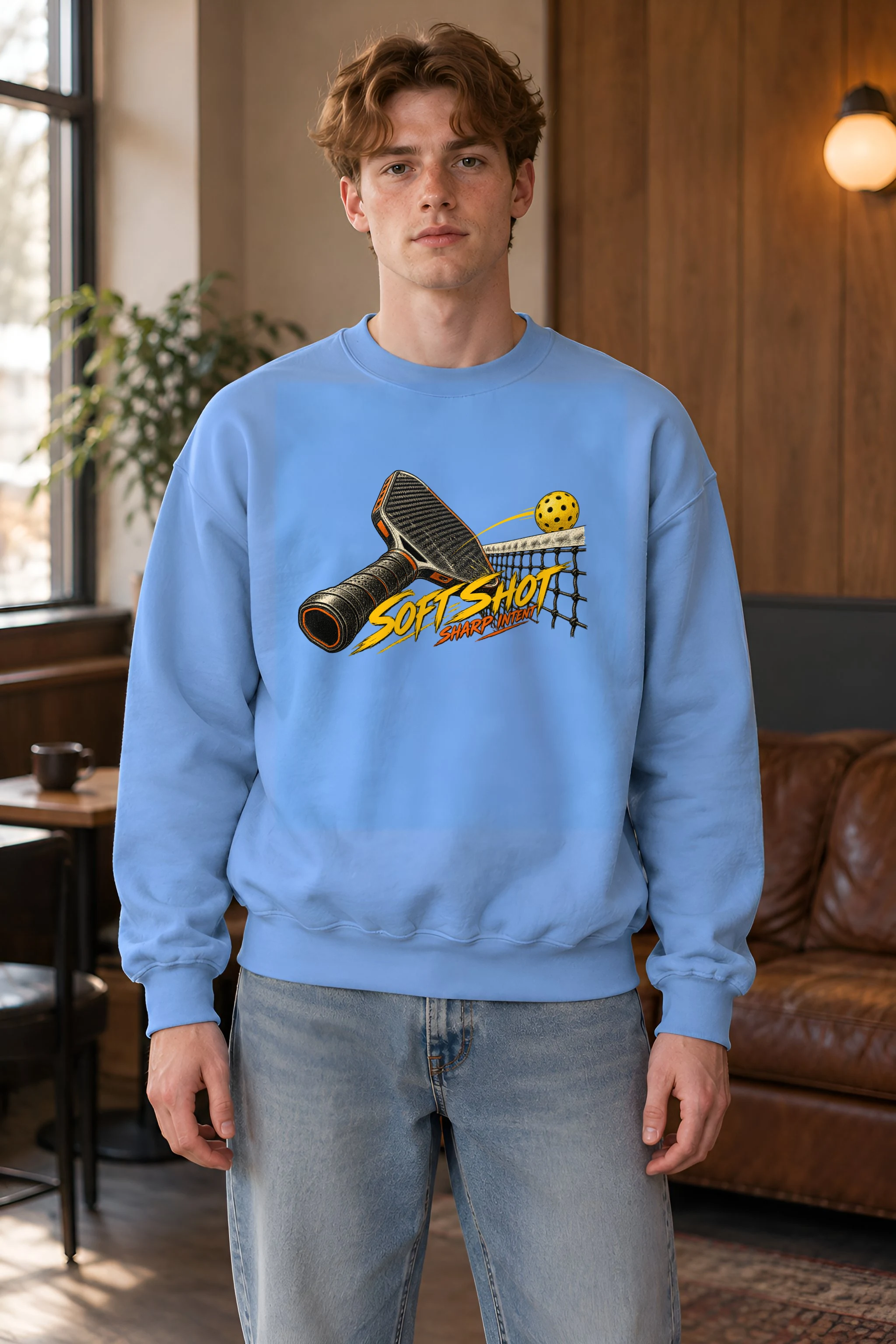 "Soft Shot Sharp Intent" Heavy Blend Unisex Crewneck Sweatshirt