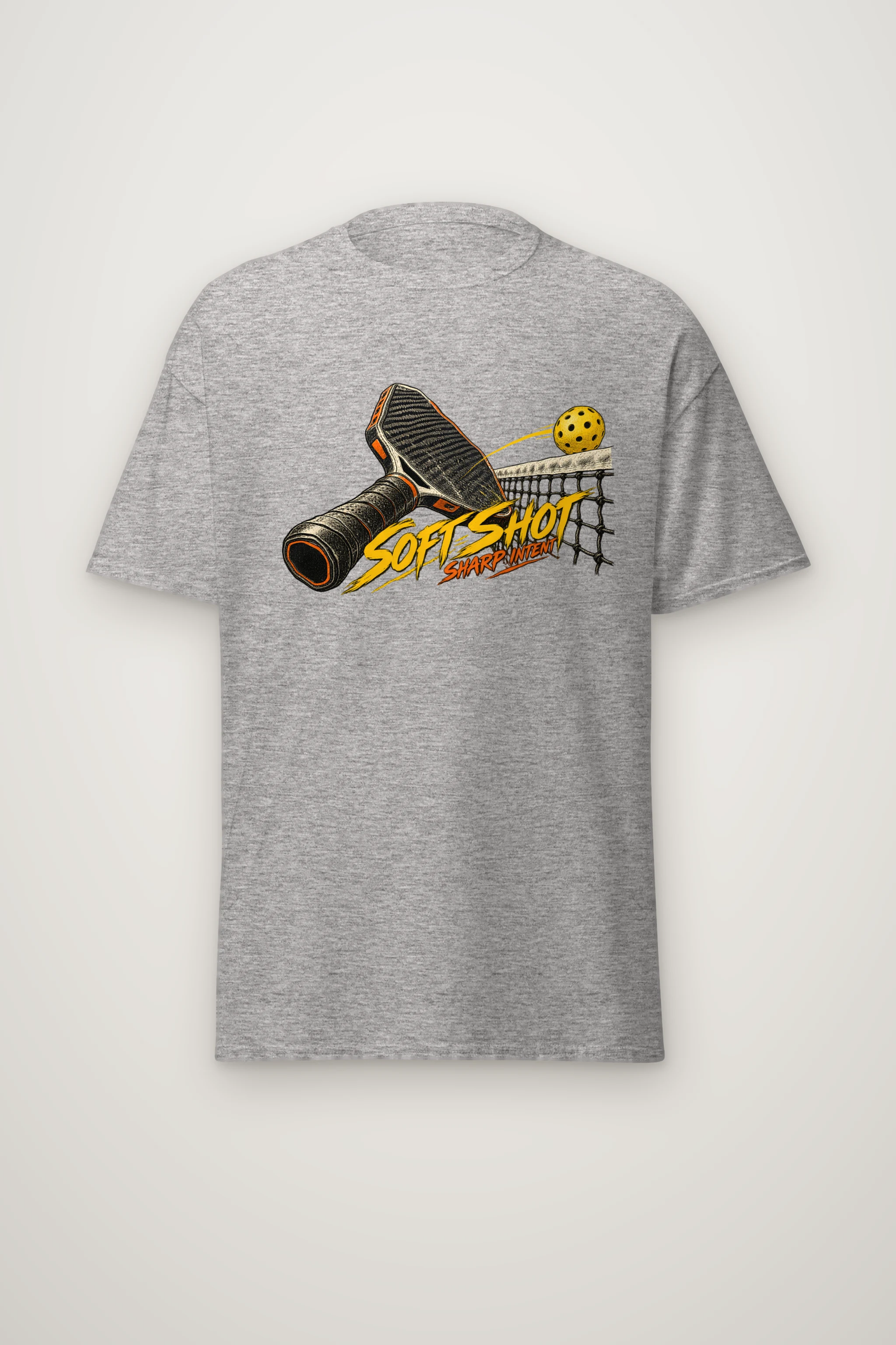 "Soft Shot Sharp Intent" Heavyweight Unisex Crewneck T-shirt