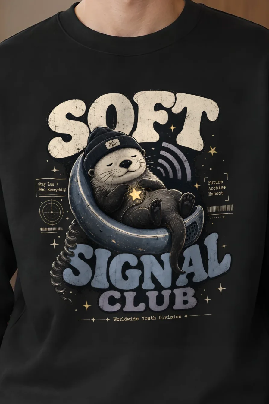 "Soft Signal Boost" Heavy Blend Unisex Crewneck Sweatshirt