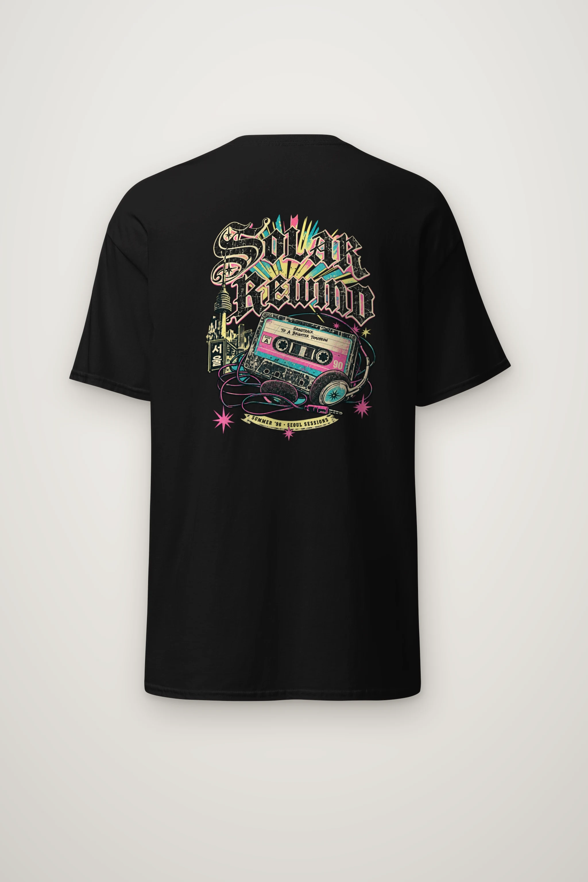 "Solar Rewind" Heavyweight Unisex Crewneck T-shirt