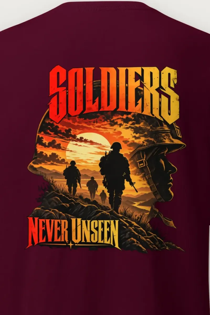 "Soldiers Never Unseen" Heavyweight Unisex Crewneck T-shirt