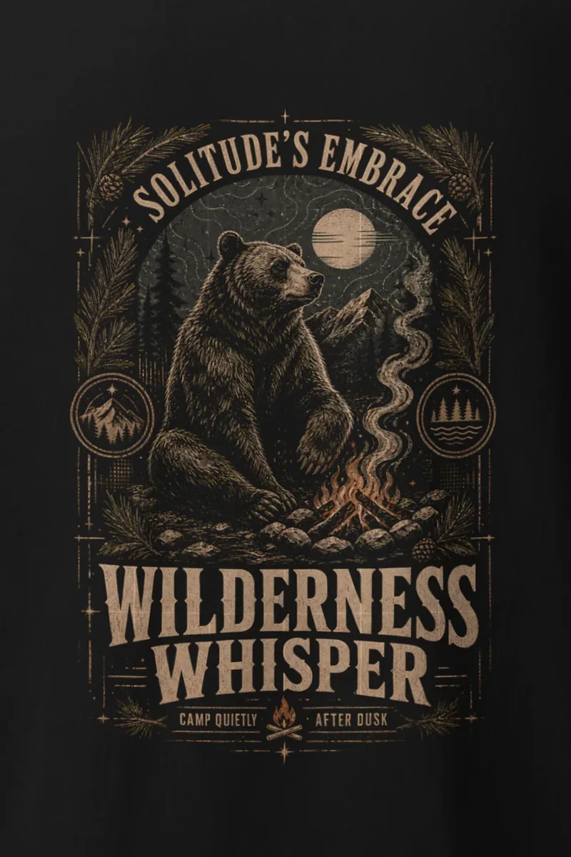 "Solitude’s Embrace" Heavyweight Unisex Crewneck T-shirt