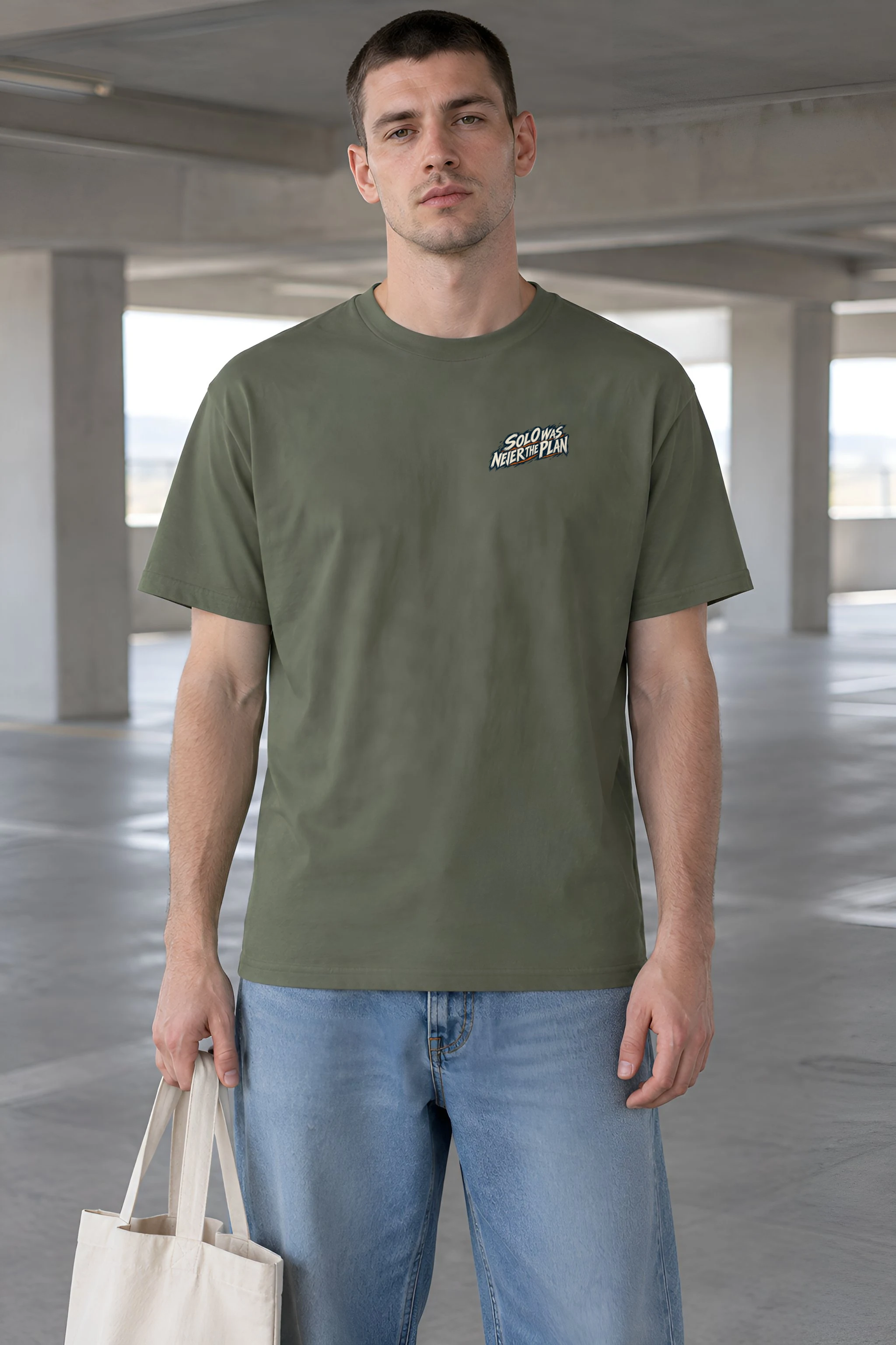 "Solo Was Never the Plan" Heavyweight Unisex Crewneck T-shirt