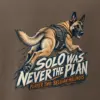 "Solo Was Never the Plan" Men's Oversized Heavyweight Crewneck T-Shirt