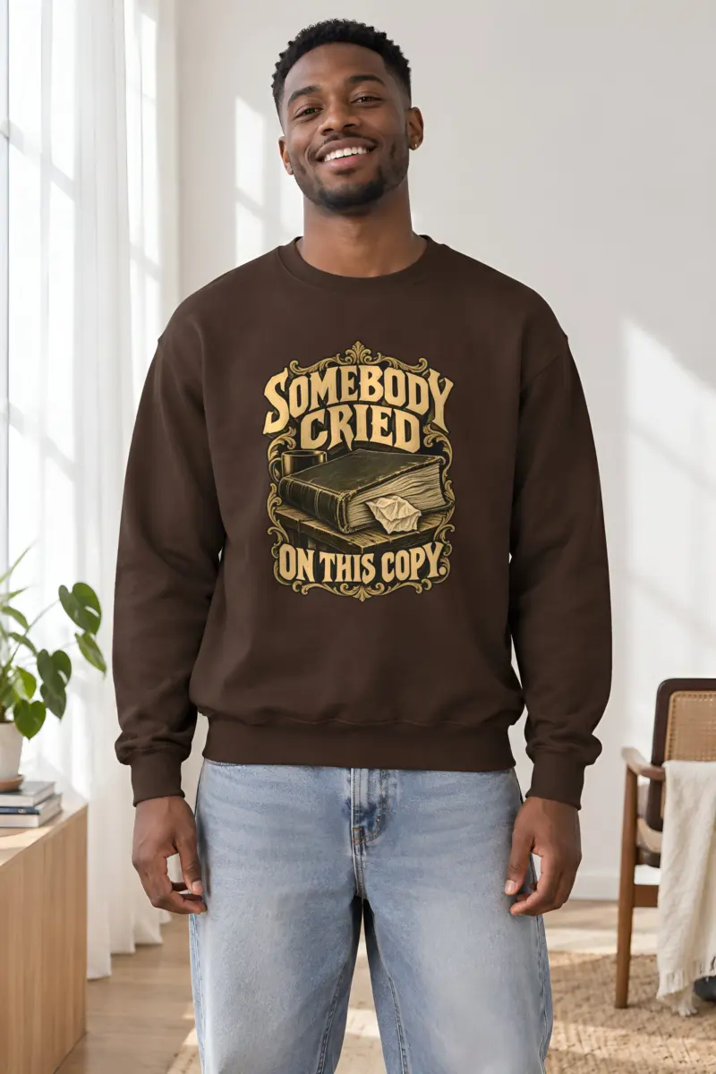 "Somebody Cried On This Copy" Heavy Blend Unisex Crewneck Sweatshirt