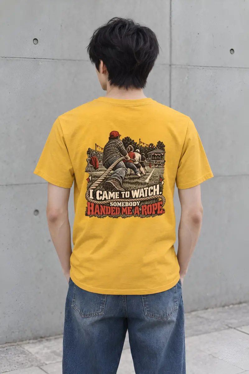 “Somebody Handed Me a Rope” Heavyweight Unisex Crewneck T-shirt