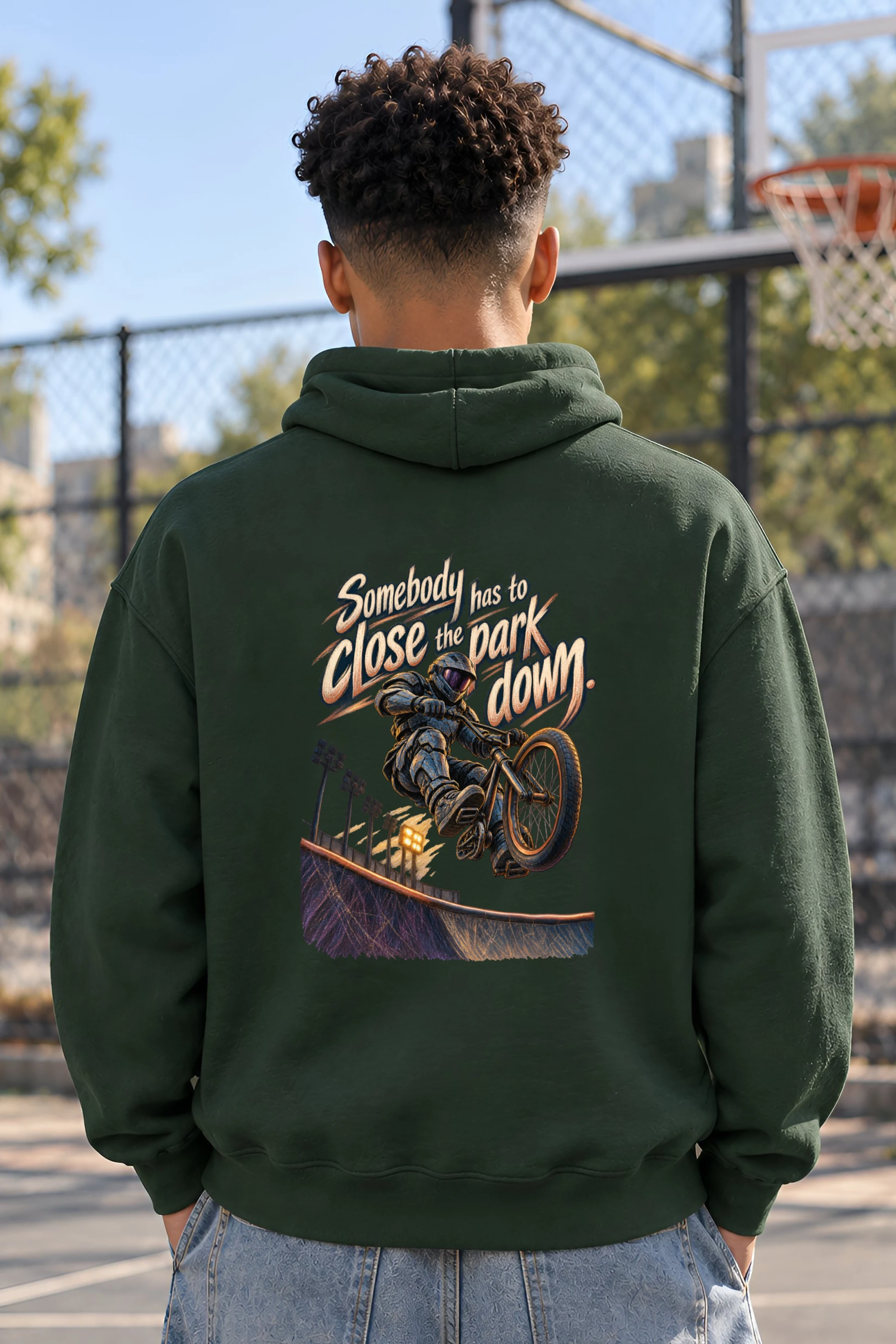 "Somebody Has To Close The Park Down" Unisex Pullover Hoodie