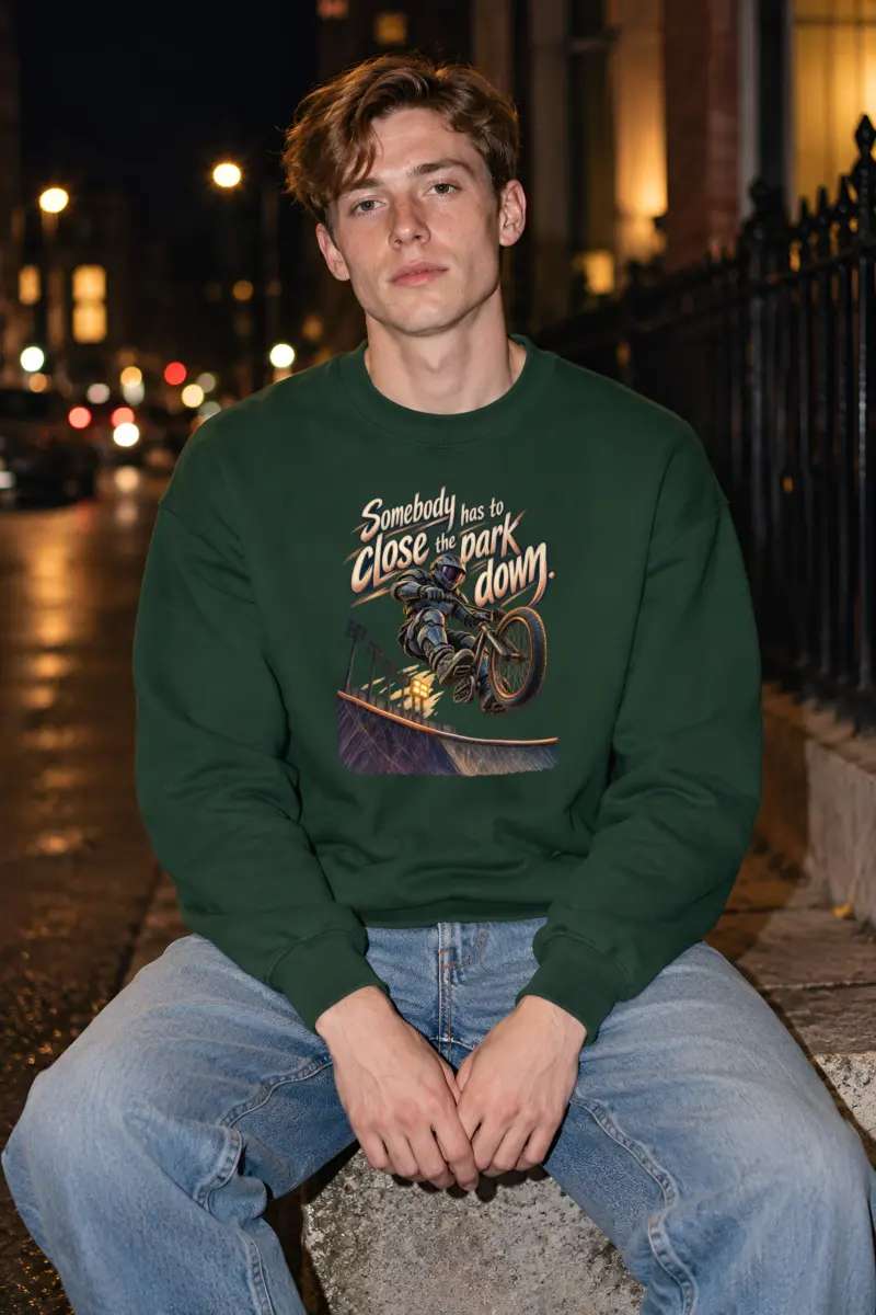 "Somebody Has To Close The Park" Unisex Crewneck Sweatshirt
