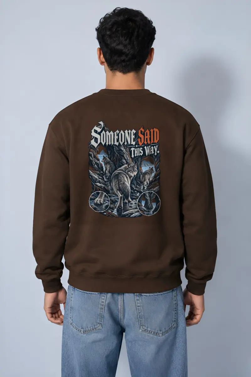 "Someone Said This Way" Heavy Blend Unisex Crewneck Sweatshirt