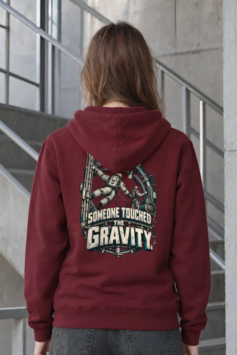 "Someone Touched the Gravity" Heavy Blend Unisex Pullover Hoodie