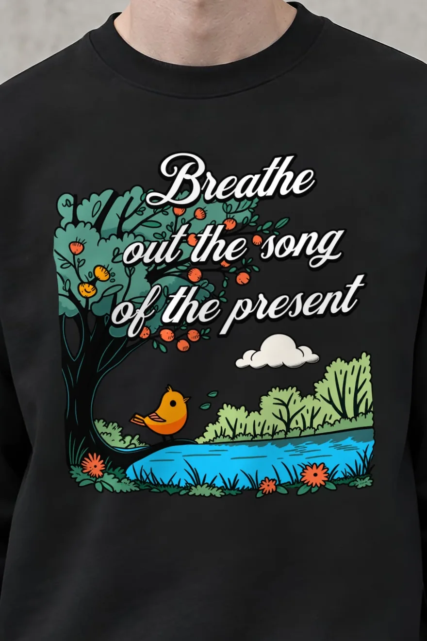 "Song Of The Present" 1 Crewneck Sweatshirt - the graphic up close