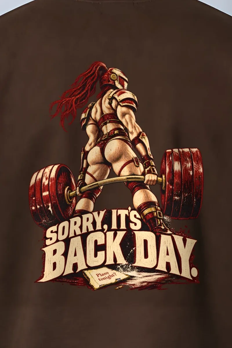"Sorry, It’s Back Day" Heavy Blend Unisex Crewneck Sweatshirt - the graphic up close