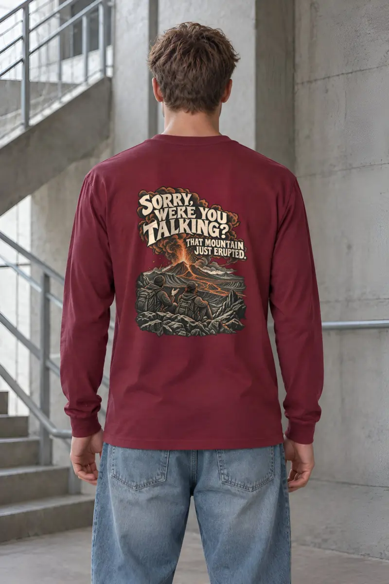 "Sorry, Were You Talking?" Unisex Longsleeve T-shirt