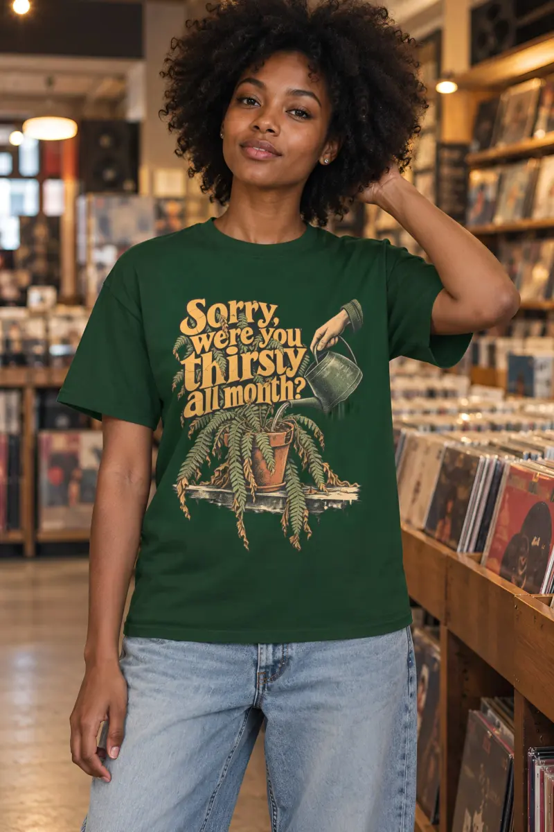 "Sorry, Were You Thirsty All Month?" Heavyweight Unisex Crewneck T-shirt