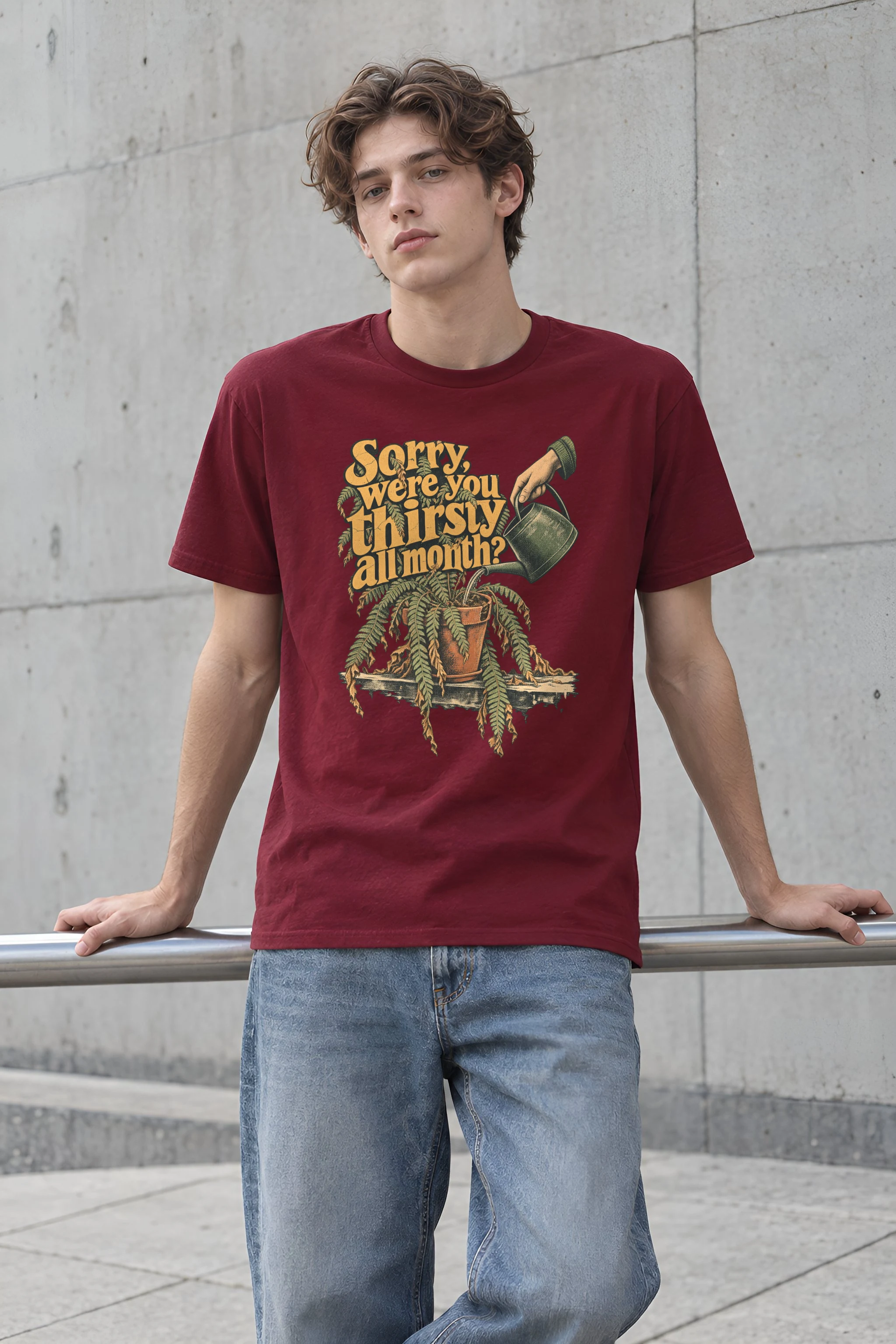 "Sorry, Were You Thirsty All Month?" Heavyweight Unisex Crewneck T-shirt