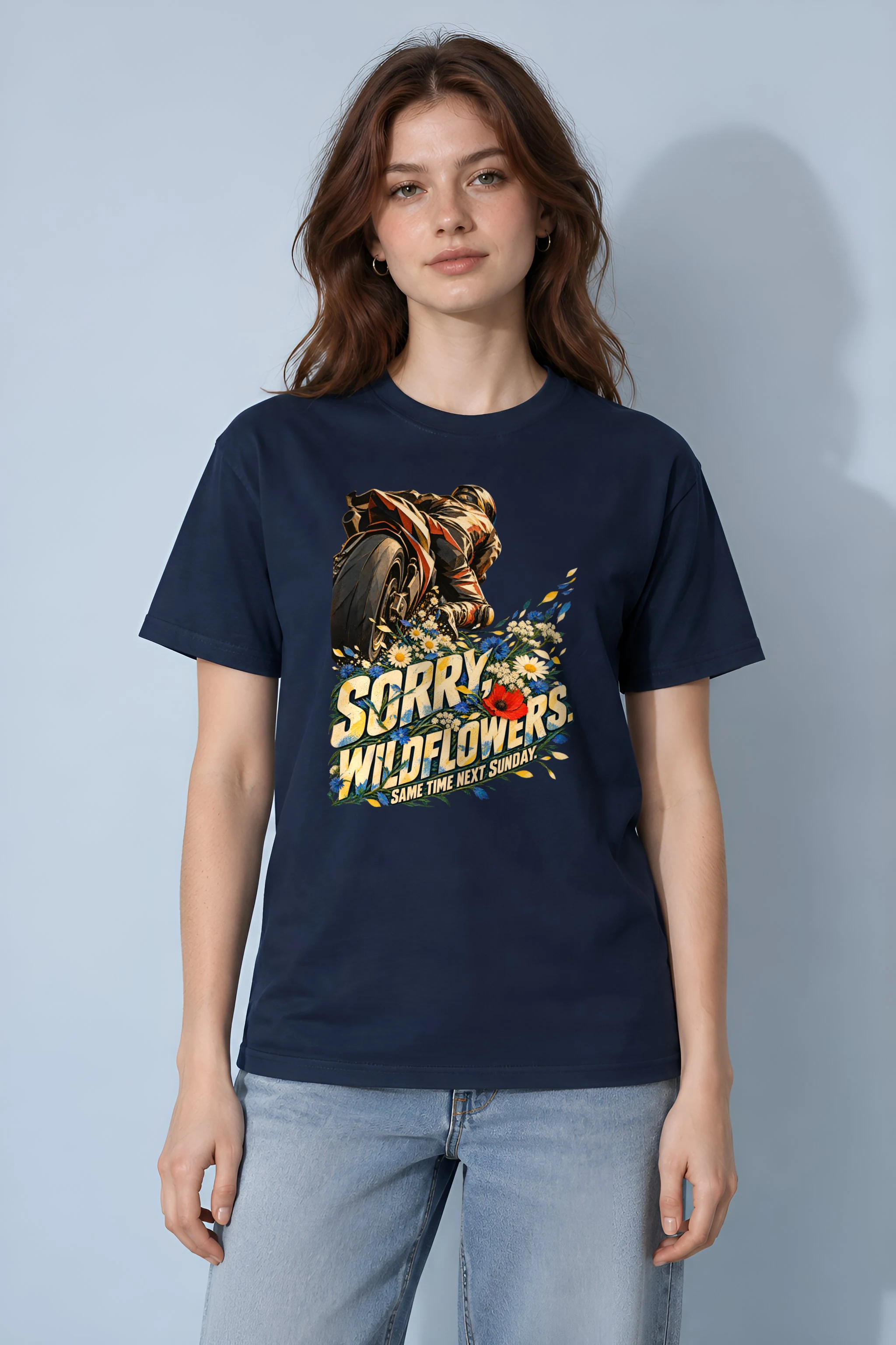 "Sorry, Wildflowers" Heavyweight Unisex Crewneck T-shirt