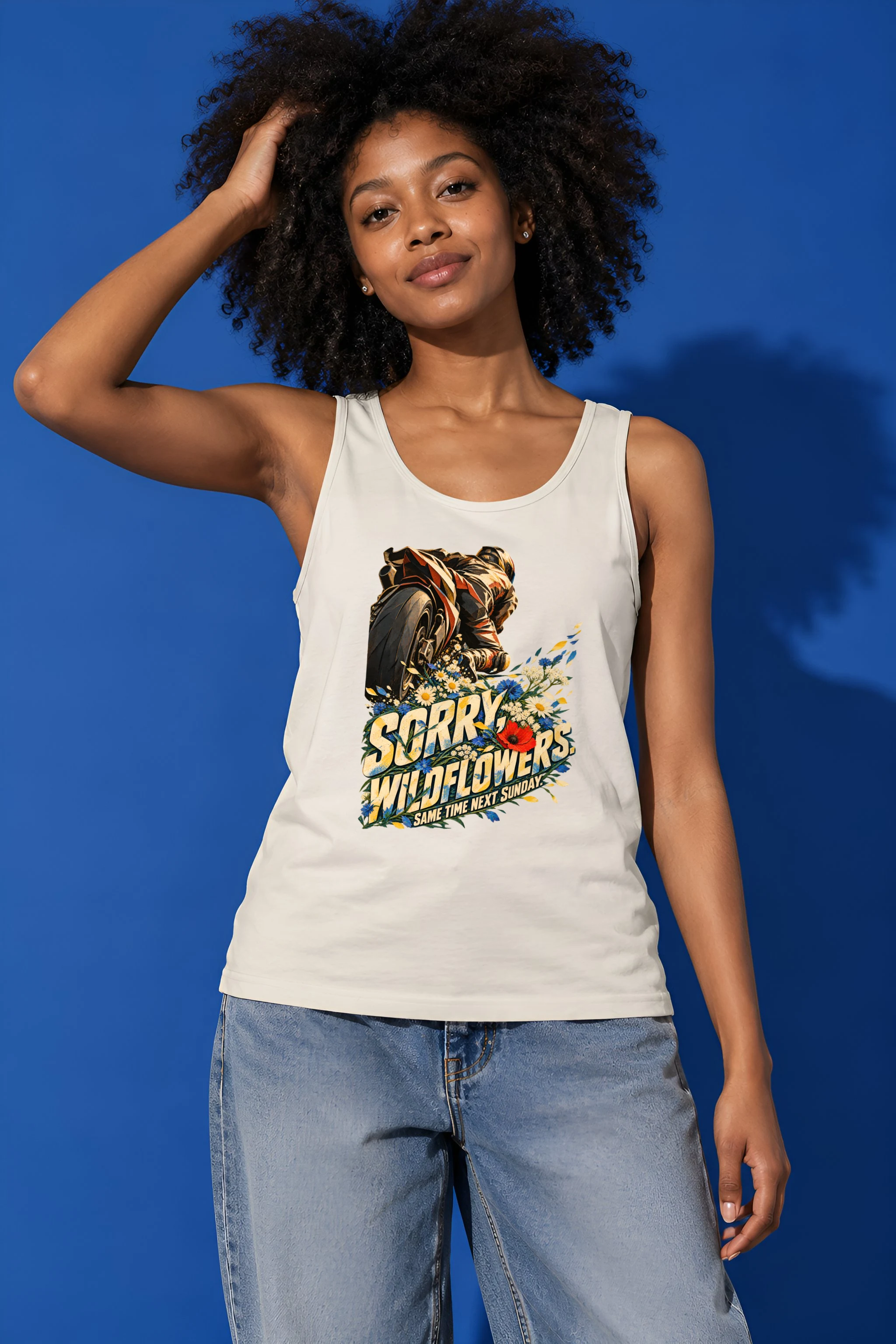 "Sorry Wildflowers" Unisex Jersey Tank