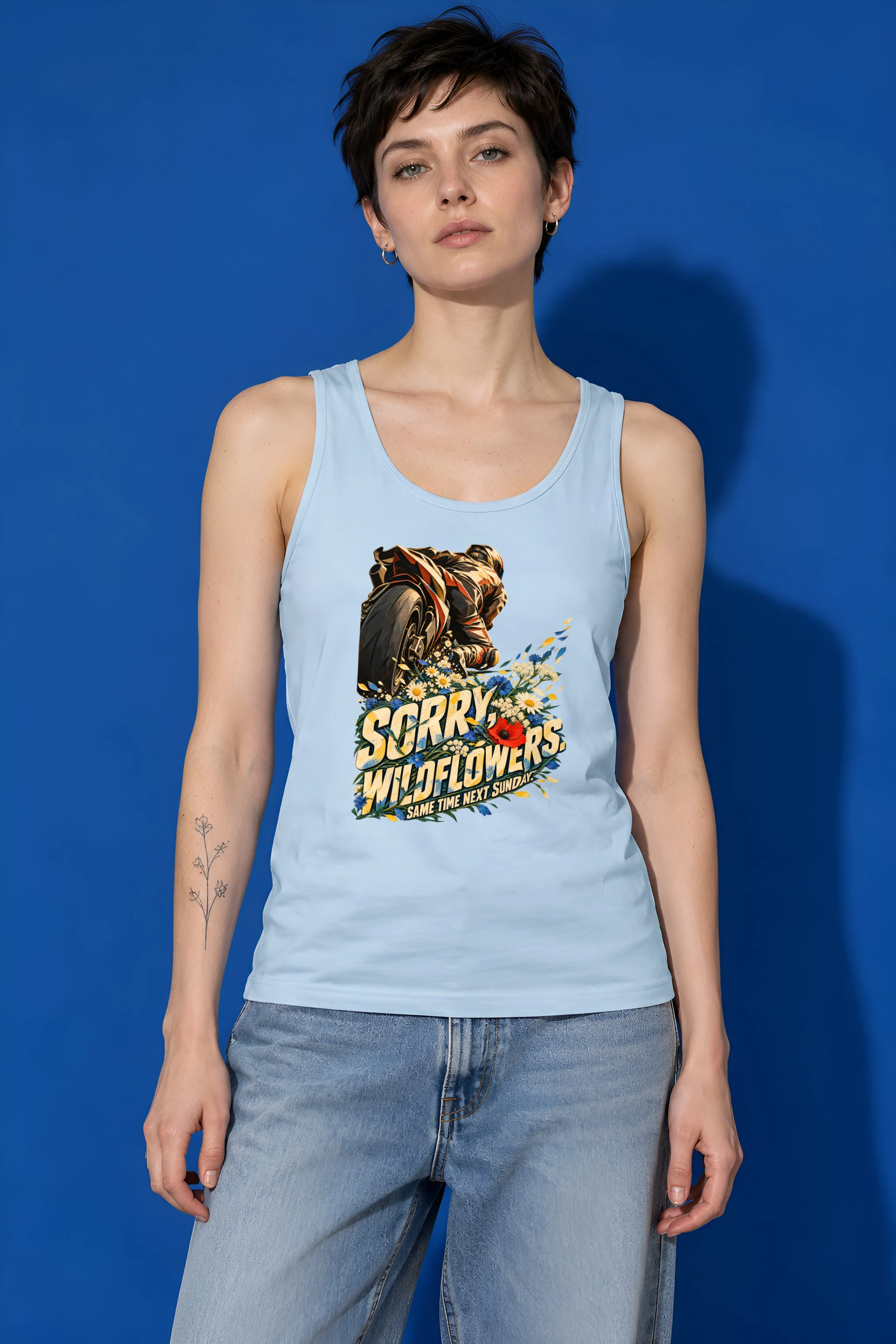 "Sorry Wildflowers" Unisex Jersey Tank