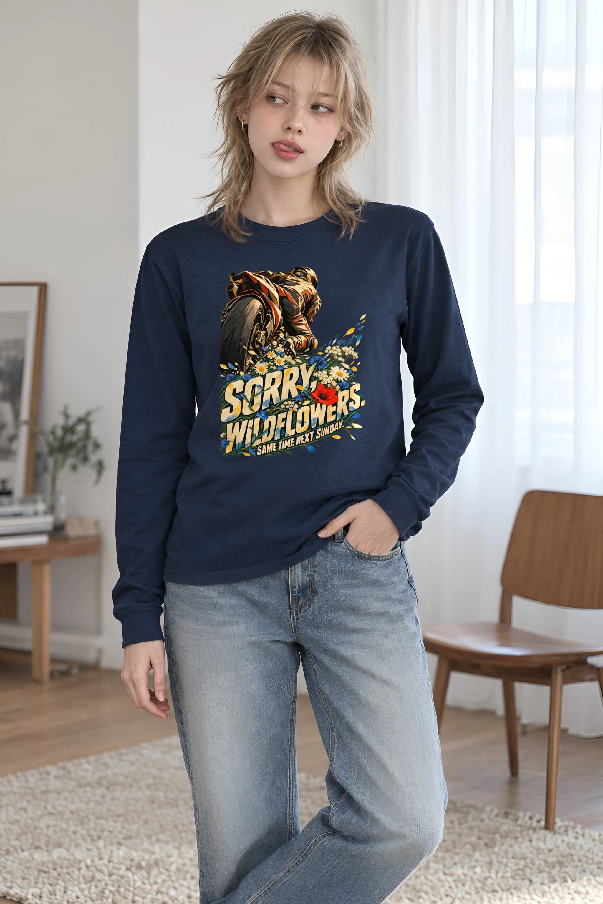 "Sorry, Wildflowers" Unisex Longsleeve T-shirt