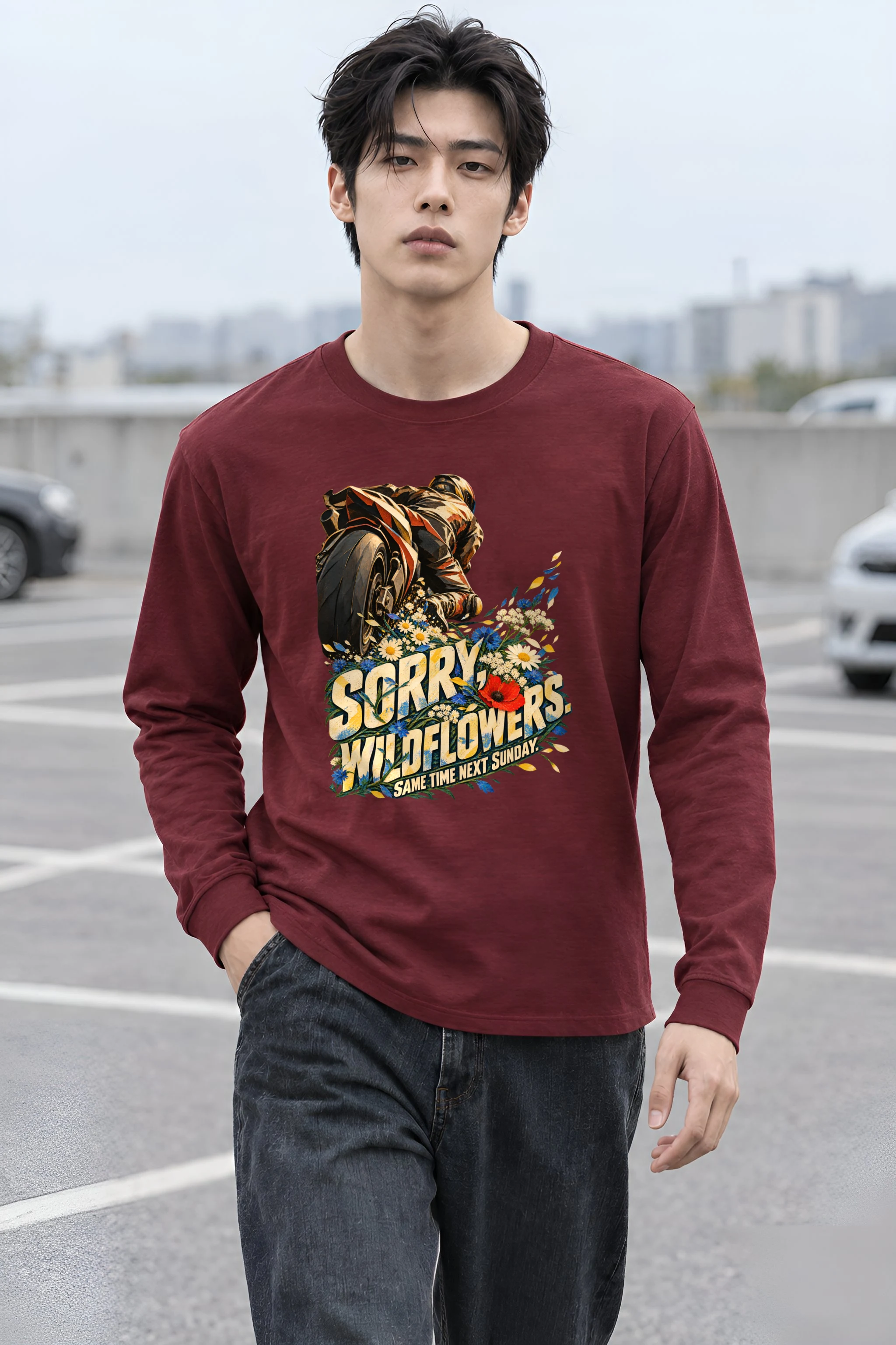"Sorry, Wildflowers" Unisex Longsleeve T-shirt