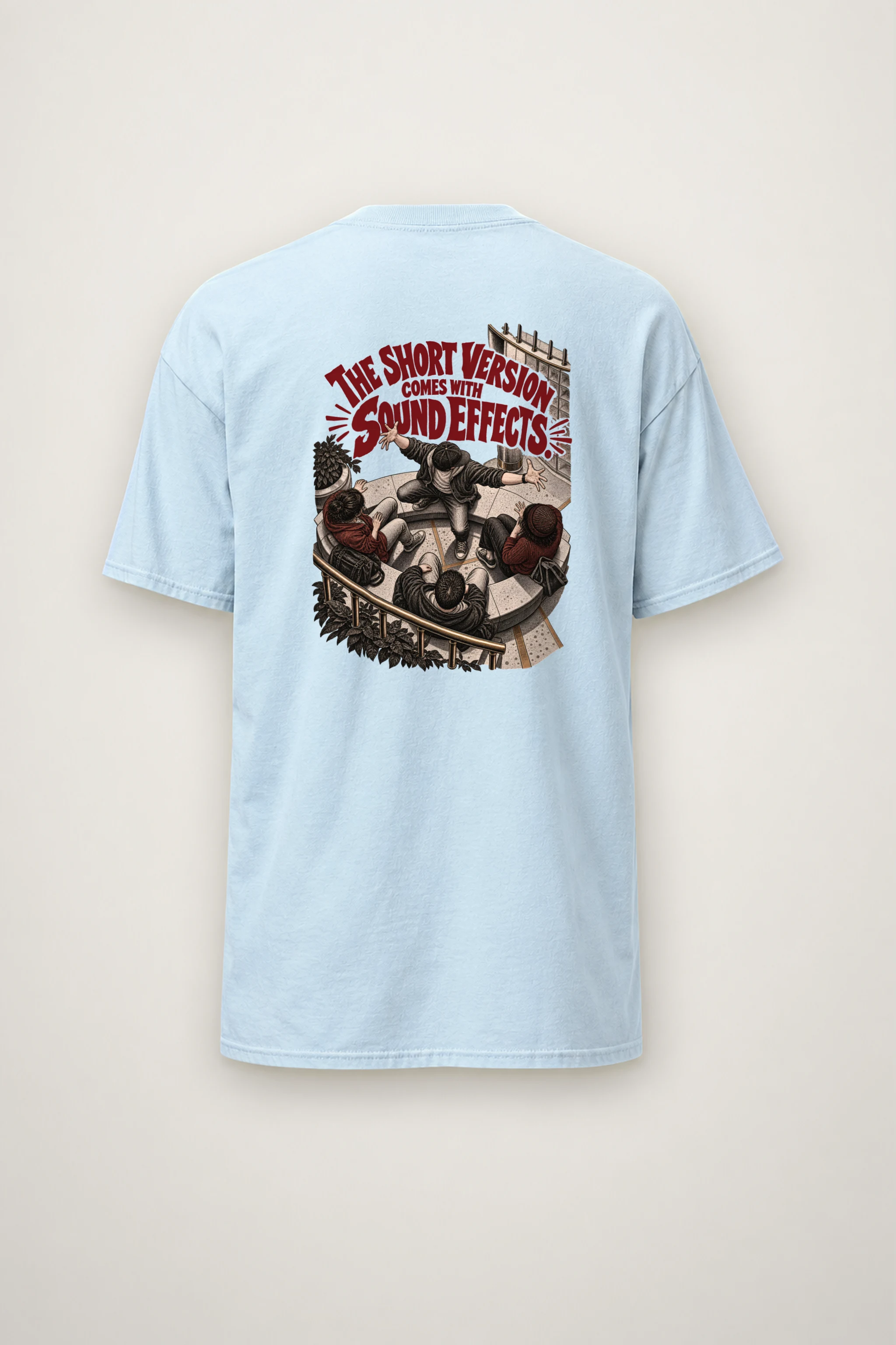 "Sound Effects Included" Heavyweight Unisex Crewneck T-shirt