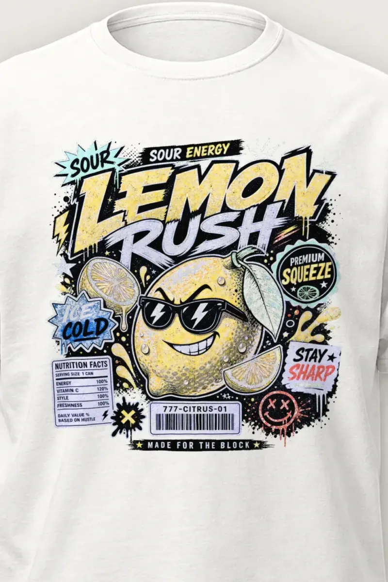 "Sour Energy" Heavyweight Unisex Crewneck T-shirt