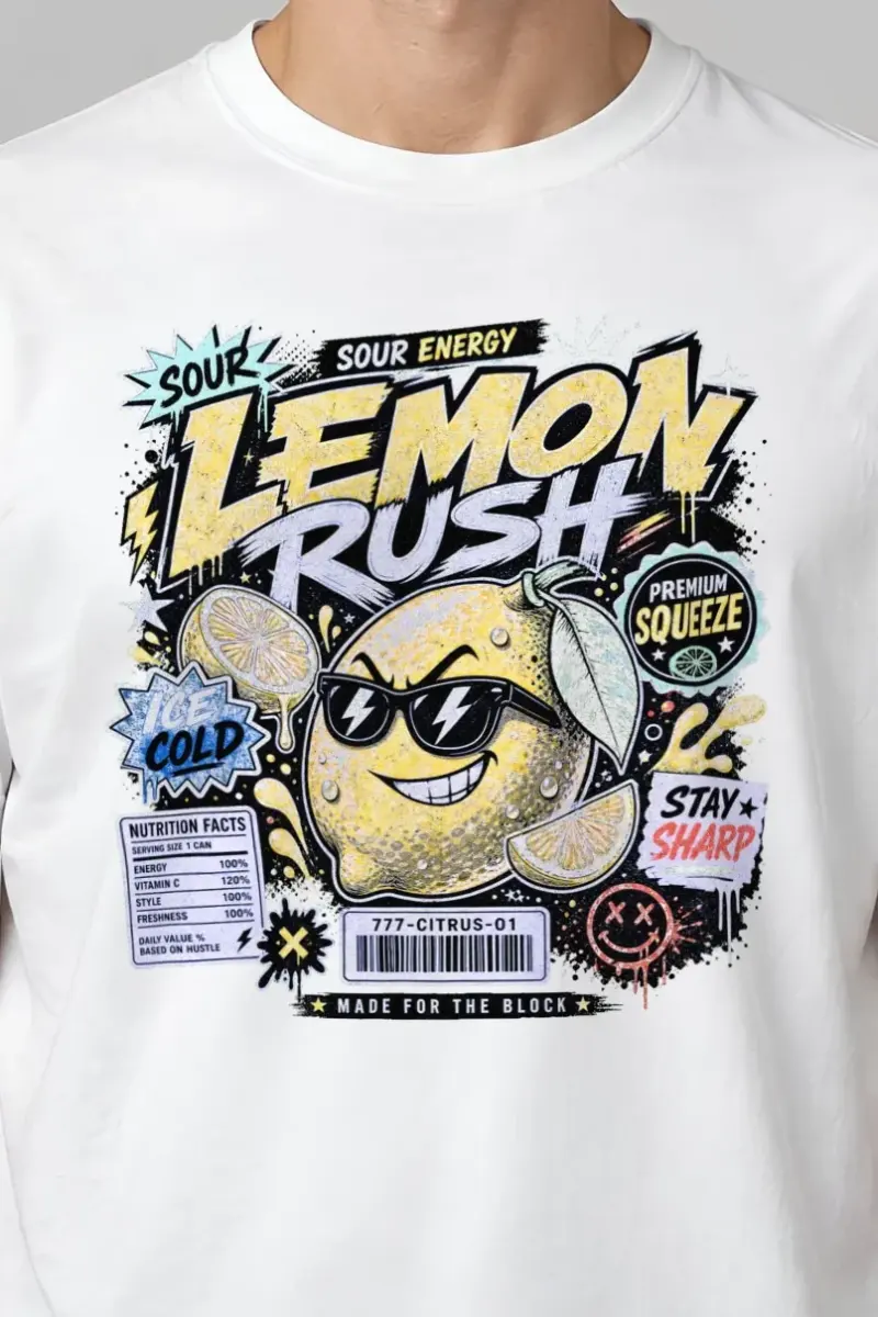 "Sour Energy" Heavyweight Unisex Crewneck T-shirt