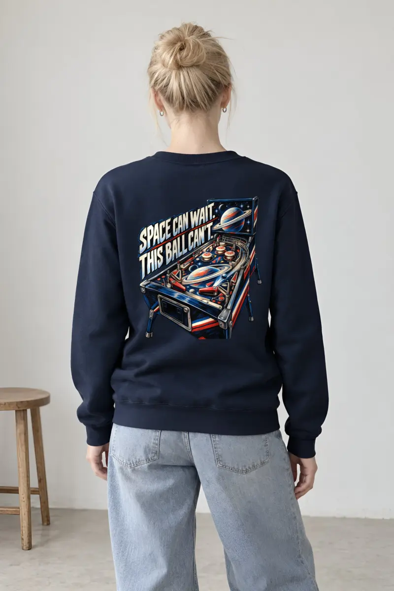 “Space Can Wait” Heavy Blend Unisex Crewneck Sweatshirt