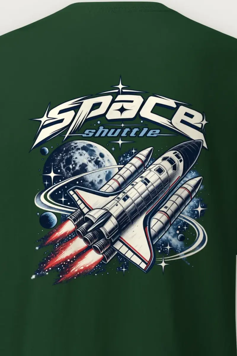 "Space Shuttle" Heavyweight Unisex Crewneck T-shirt