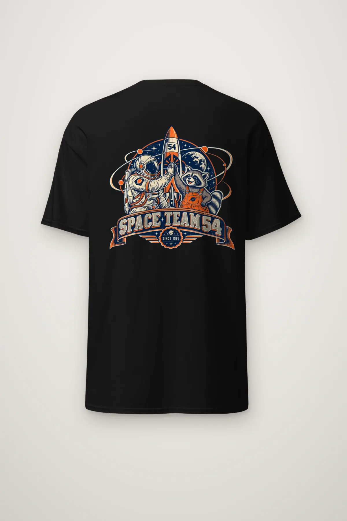 "Space Team 54 Since 1965" Heavyweight Unisex Crewneck T-shirt