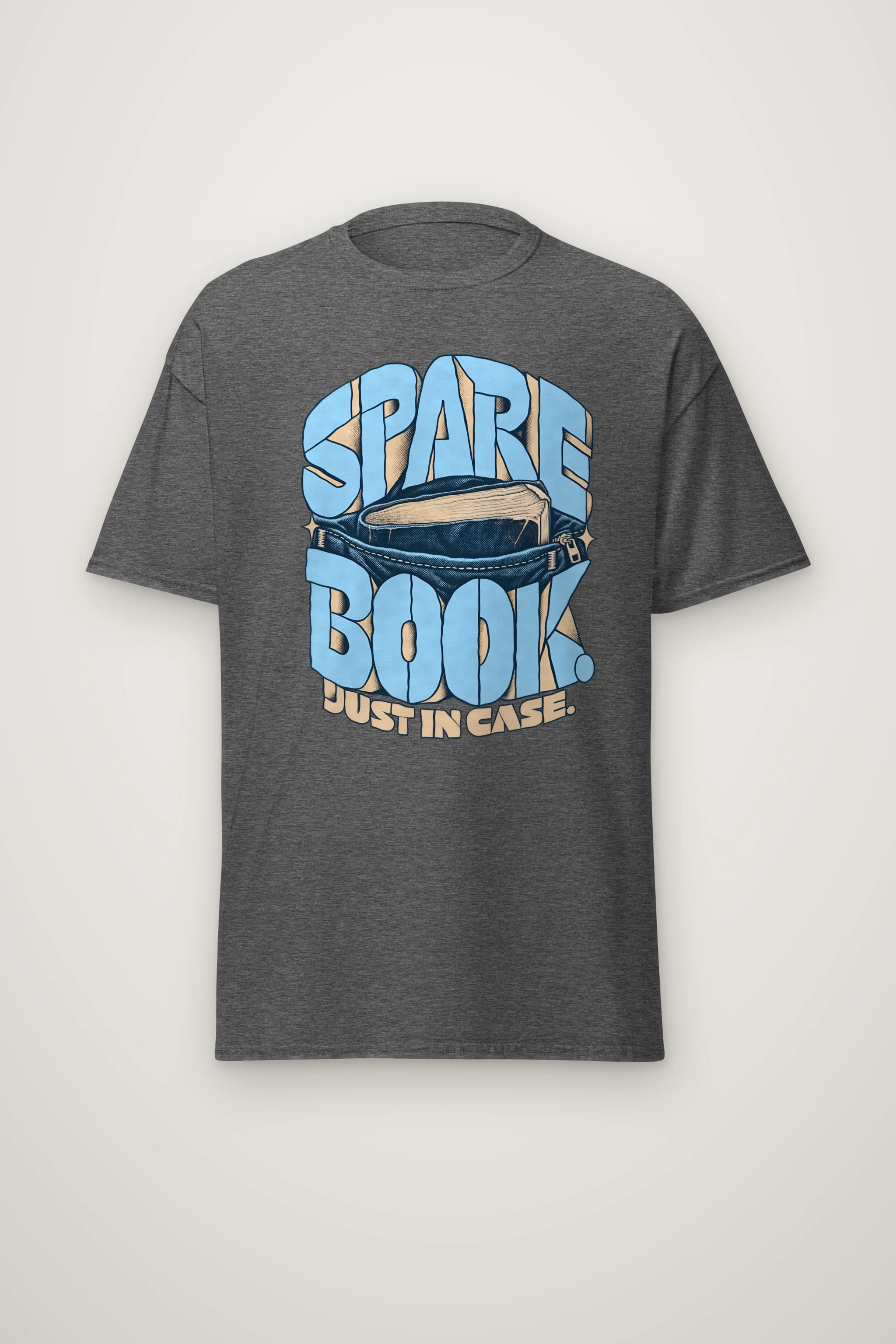 "Spare Book" Heavyweight Unisex Crewneck T-shirt