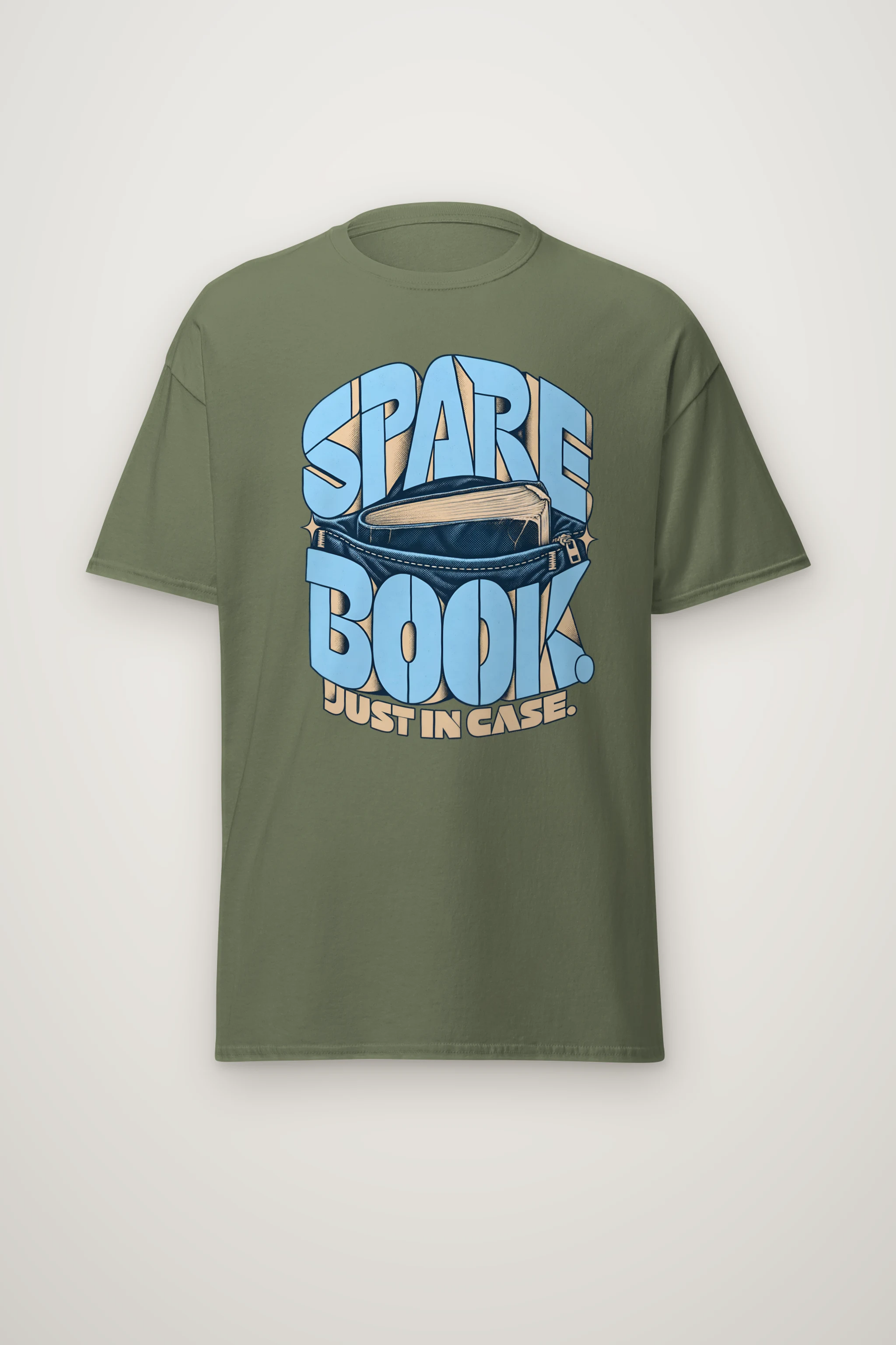 "Spare Book" Heavyweight Unisex Crewneck T-shirt