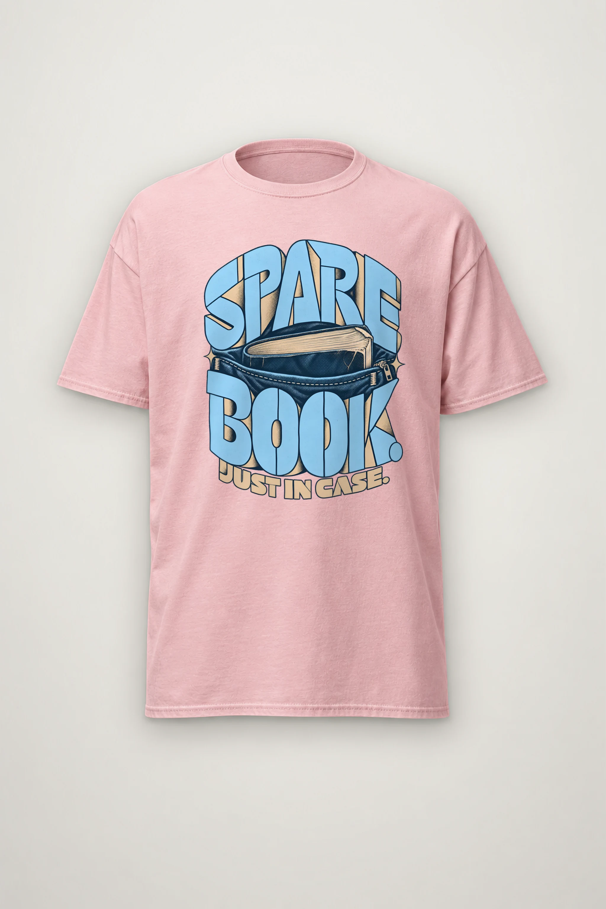 "Spare Book" Heavyweight Unisex Crewneck T-shirt