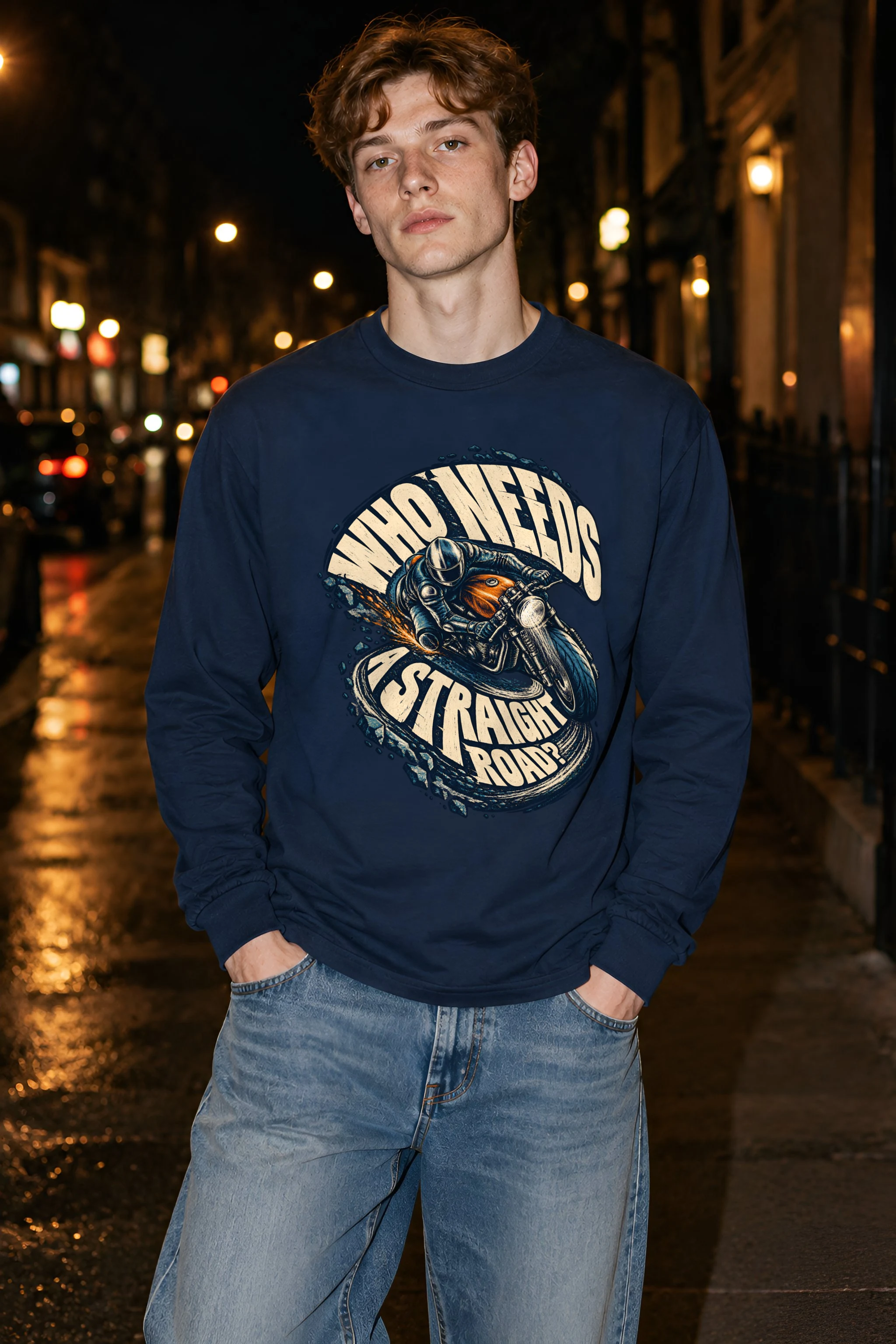 "Sparking Cafe Racer" Unisex Longsleeve T-shirt