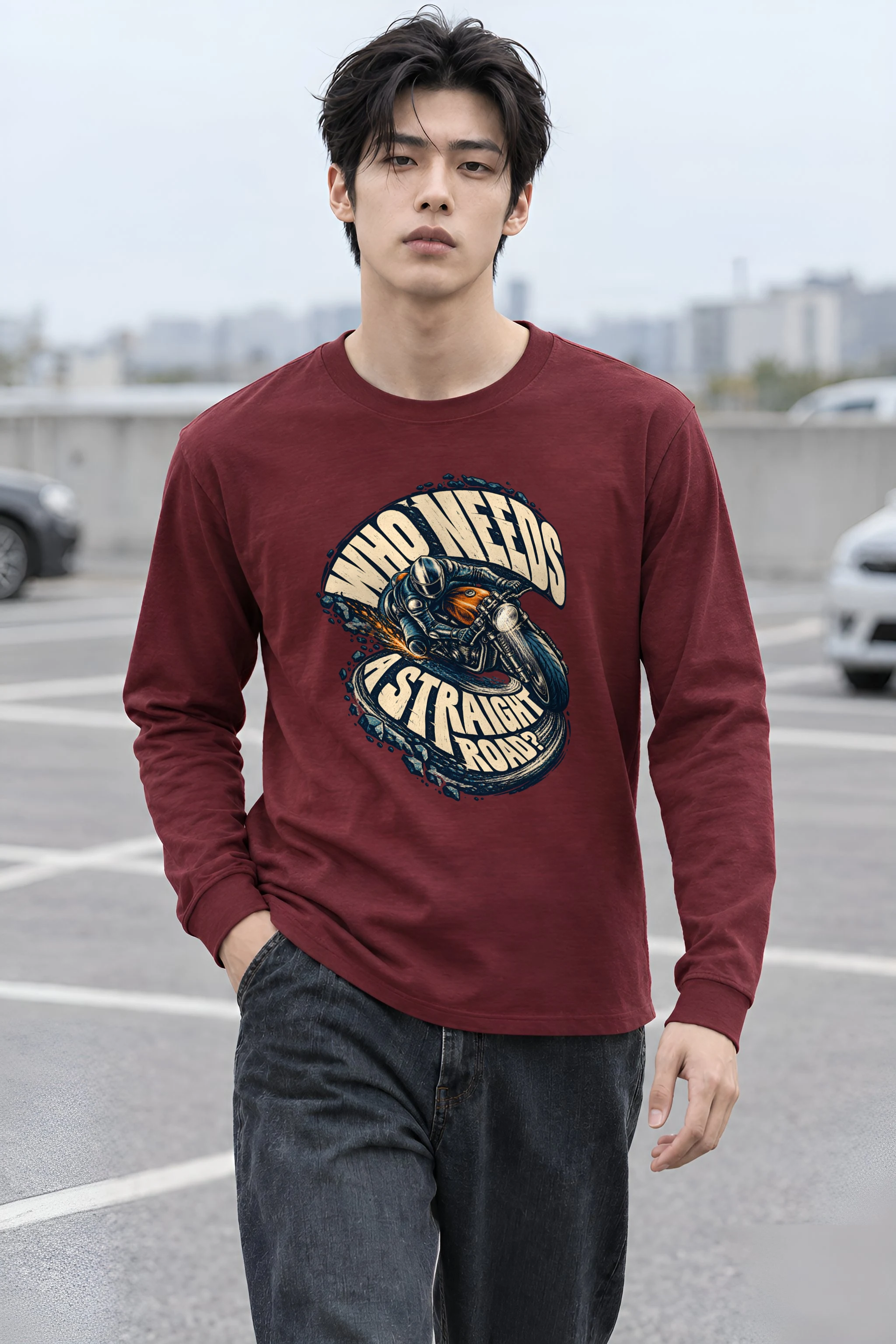 "Sparking Cafe Racer" Unisex Longsleeve T-shirt