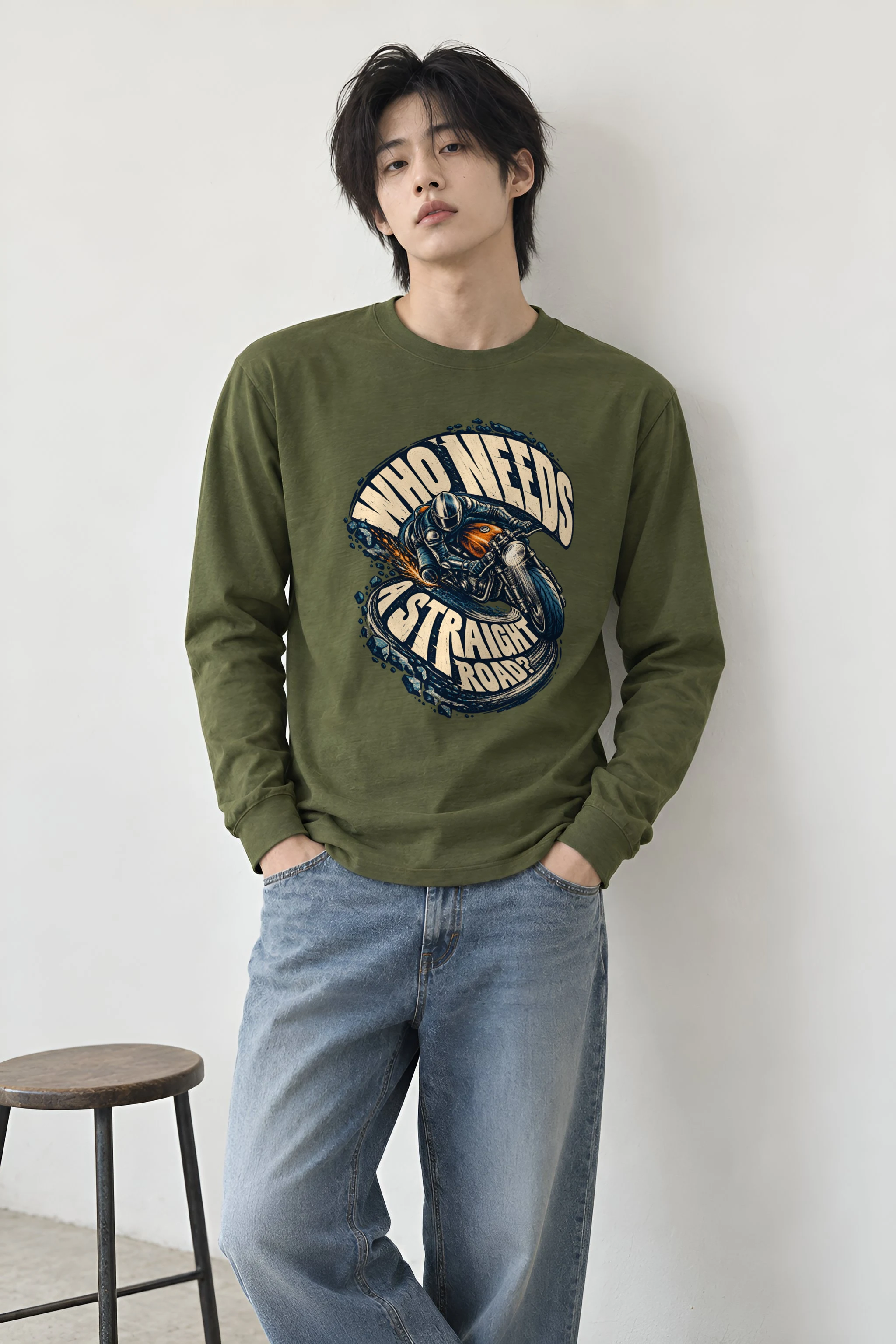 "Sparking Cafe Racer" Unisex Longsleeve T-shirt