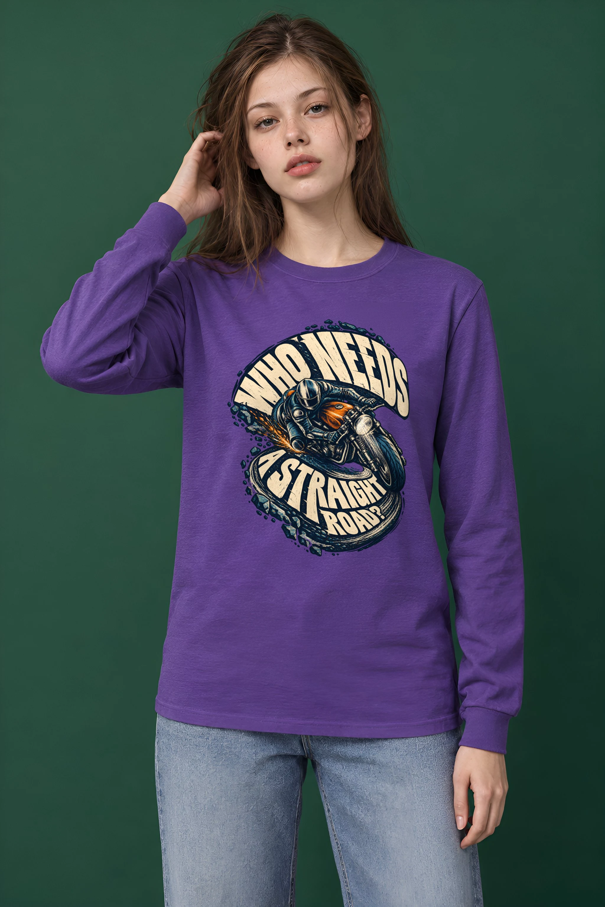"Sparking Cafe Racer" Unisex Longsleeve T-shirt