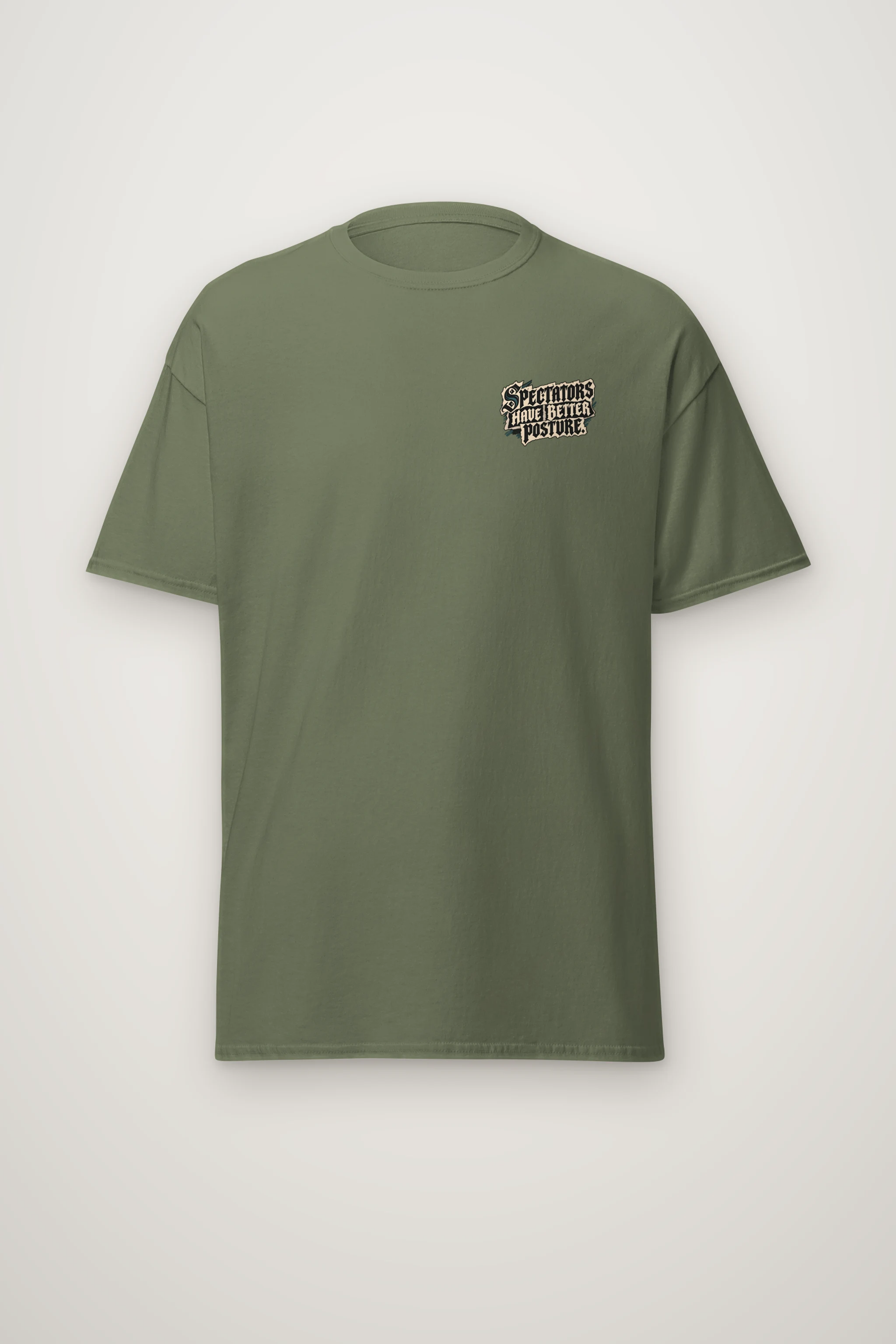 "Spectators Have Better Posture" Heavyweight Unisex Crewneck T-shirt