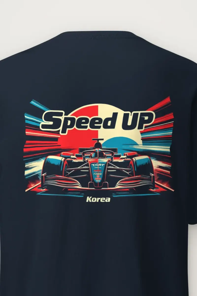 "Speed Up" Heavyweight Unisex Crewneck T-shirt