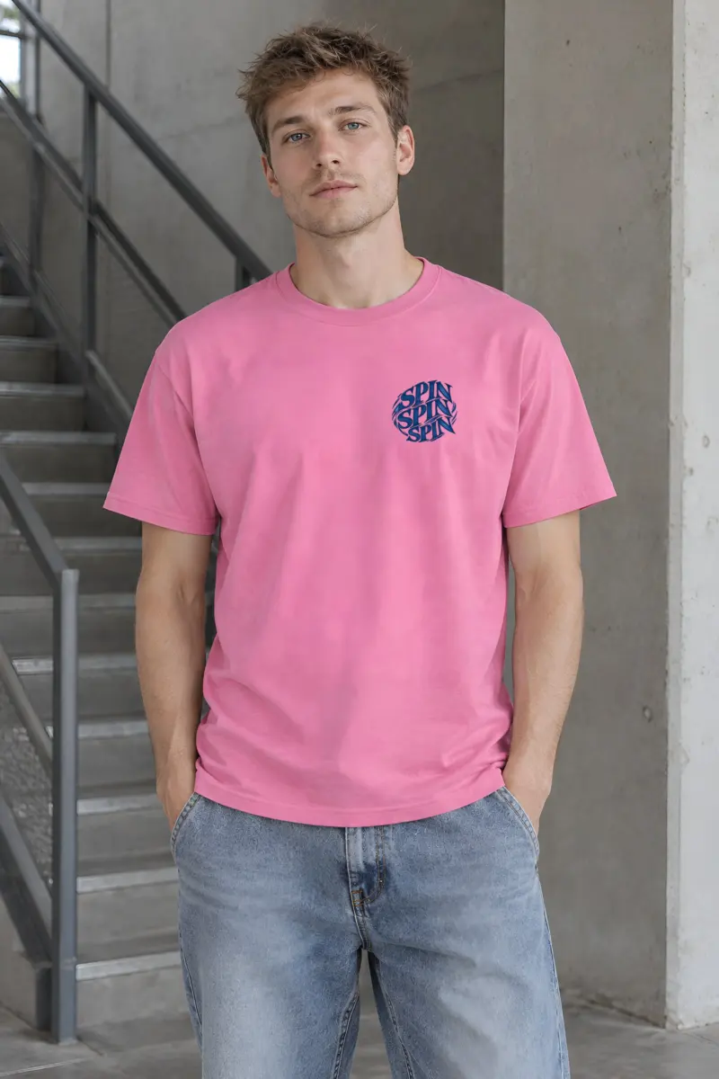 "Spin Spin Spin Return" Heavyweight Unisex Crewneck T-shirt