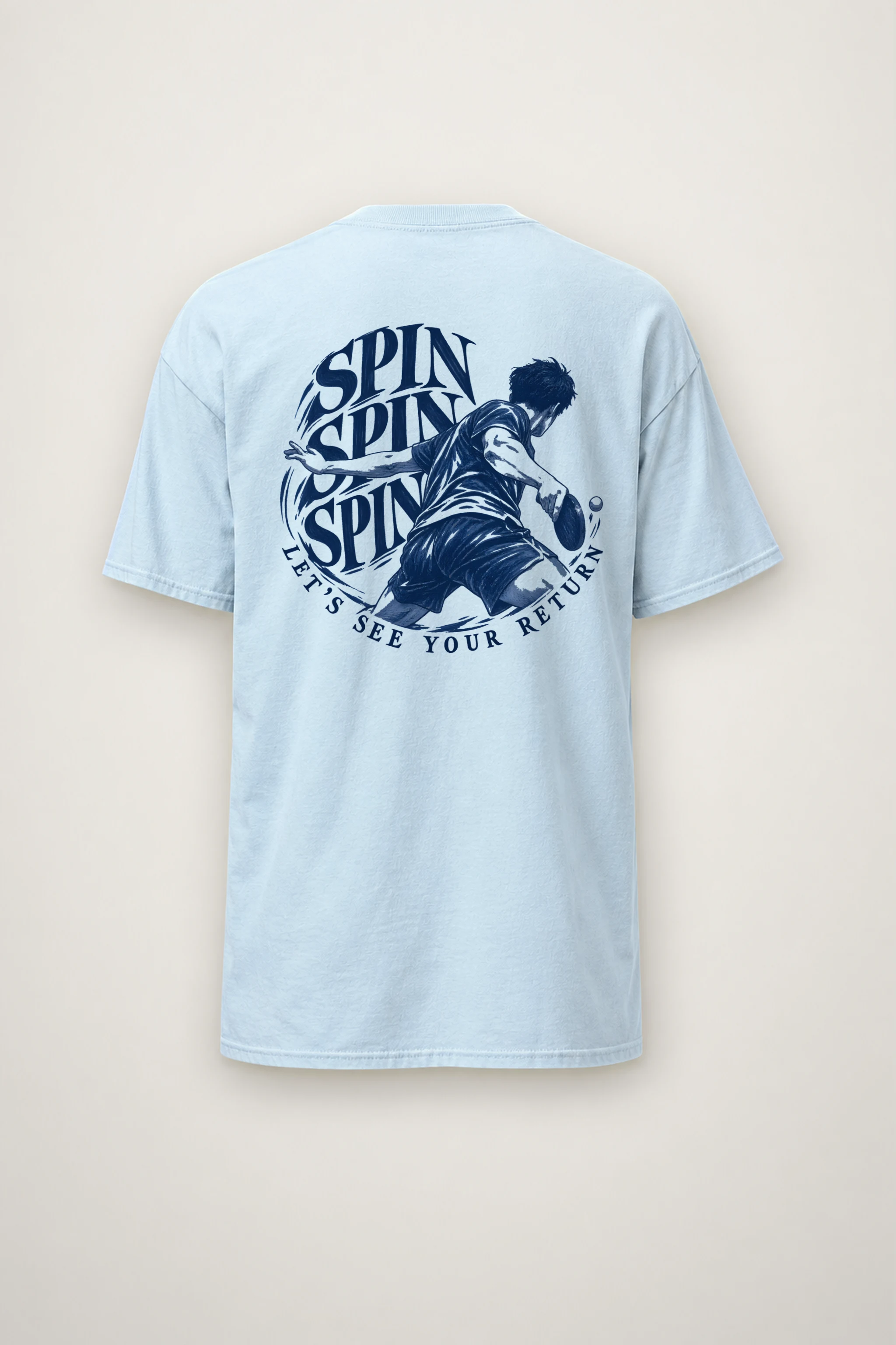 "Spin Spin Spin Return" Heavyweight Unisex Crewneck T-shirt
