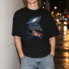 "Spiral Galaxy Alarm" Unisex Oversized Heavyweight Crewneck T-Shirt