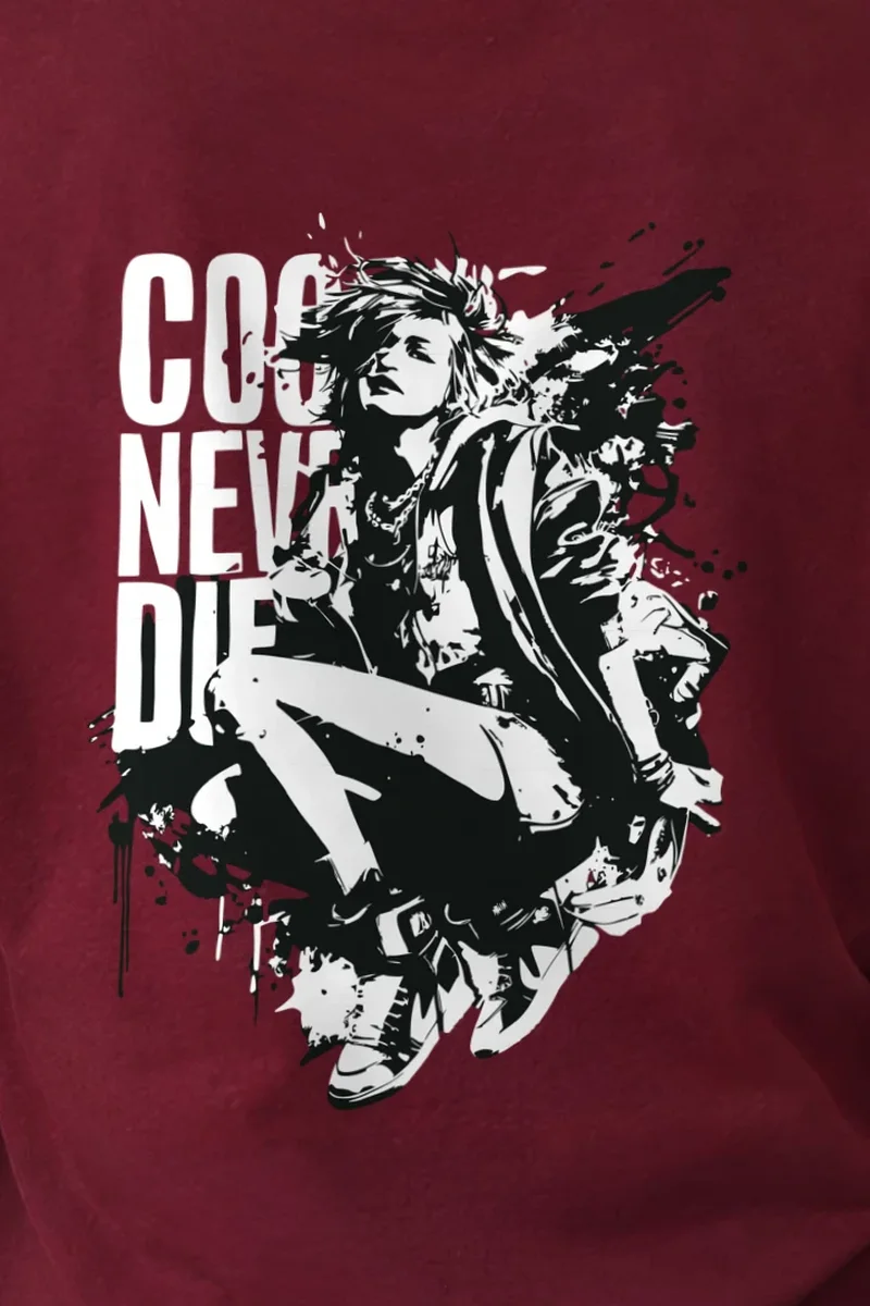 "Splatter Seat" Heavyweight Unisex Crewneck T-shirt - the graphic up close
