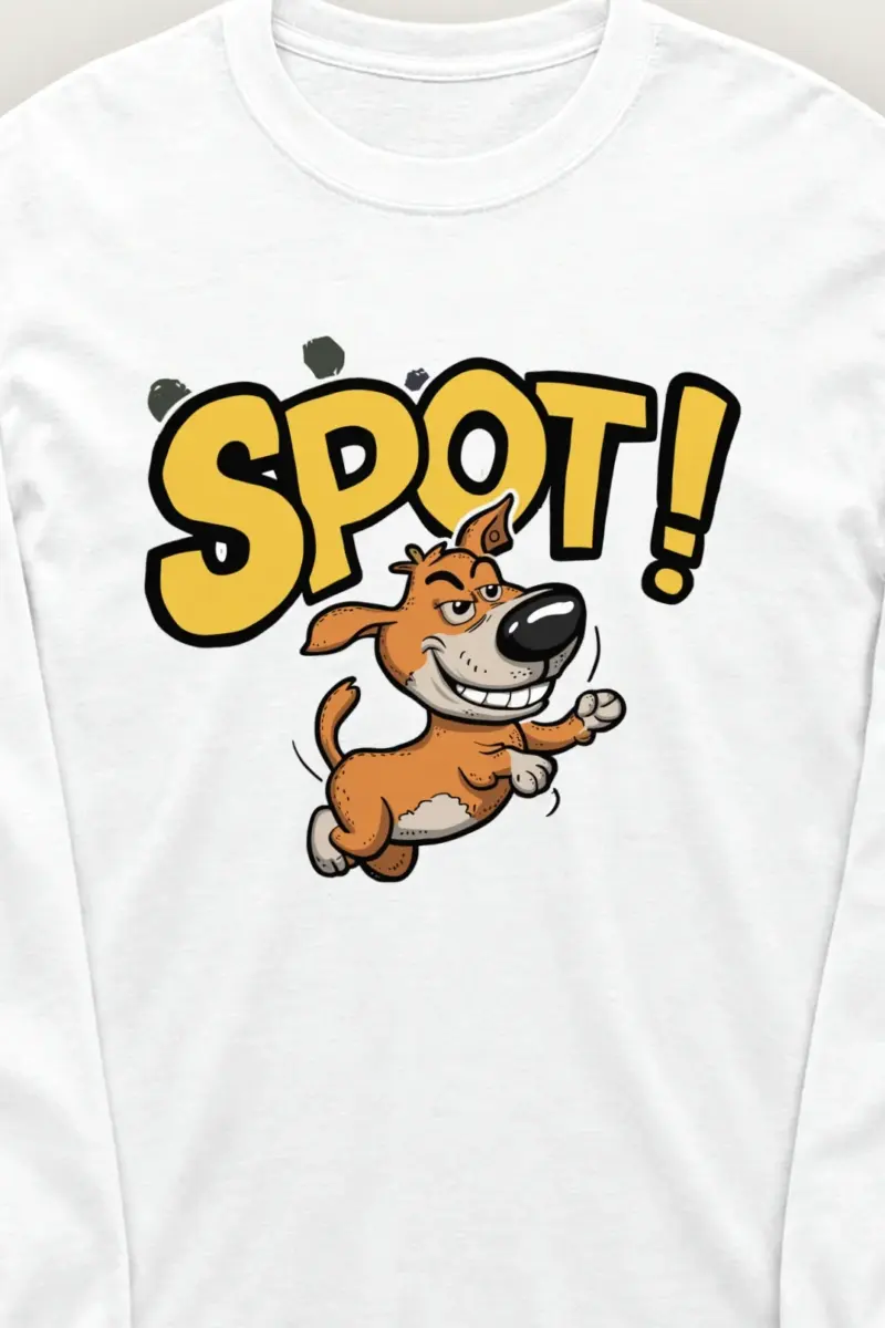 "Spot Dog Run" Unisex Longsleeve T-shirt