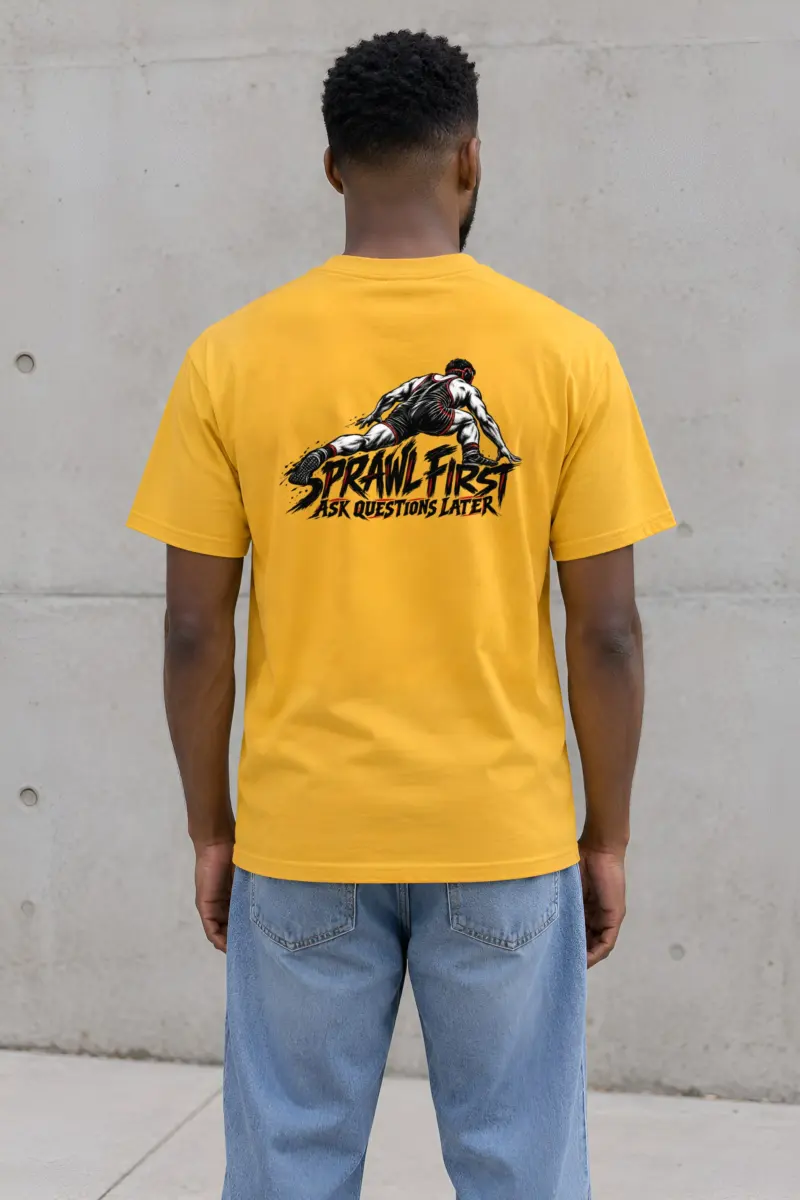 “Sprawl First Ask Questions Later” Heavyweight Unisex Crewneck T-shirt