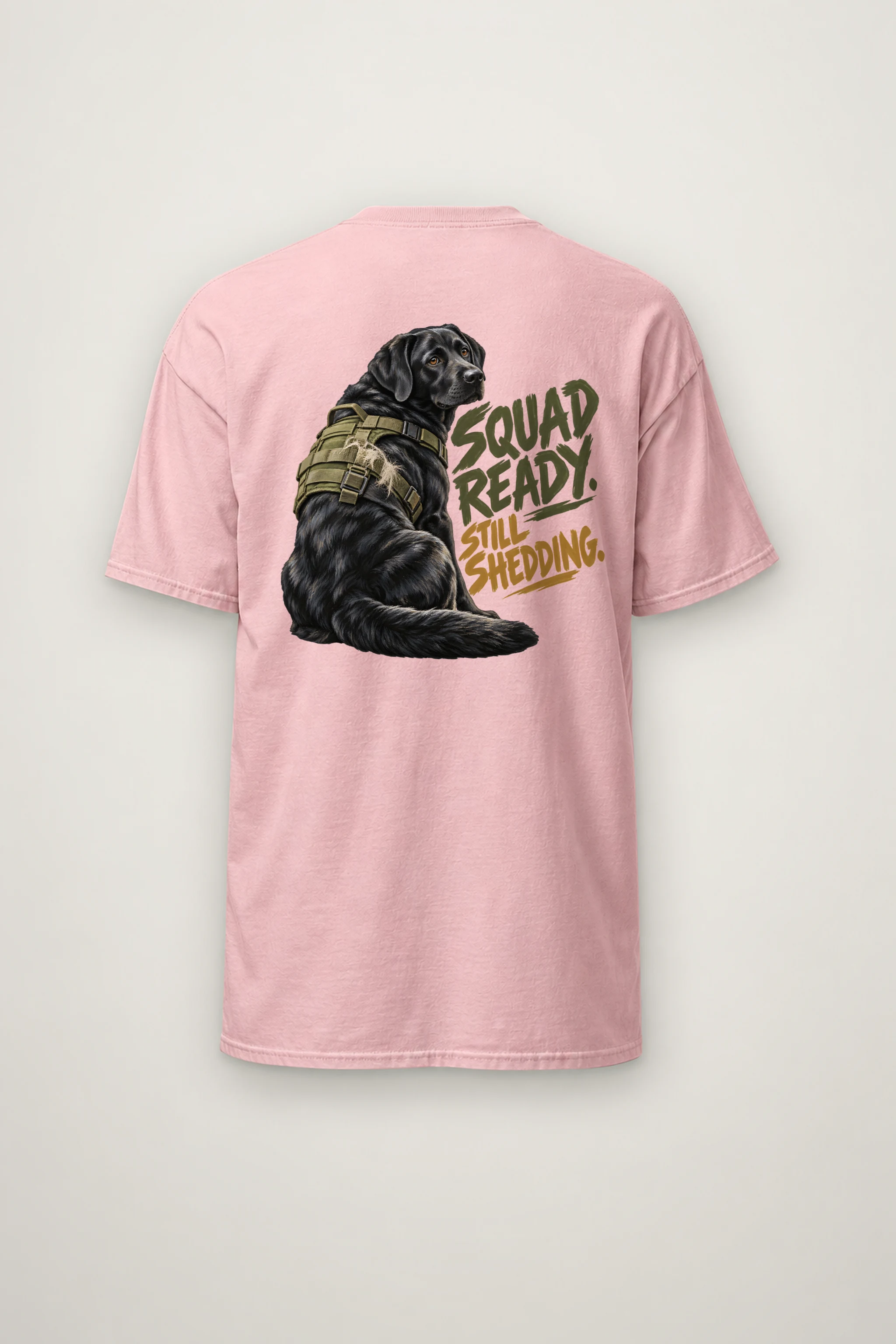 "Squad Ready, Still Shedding" Heavyweight Unisex Crewneck T-shirt