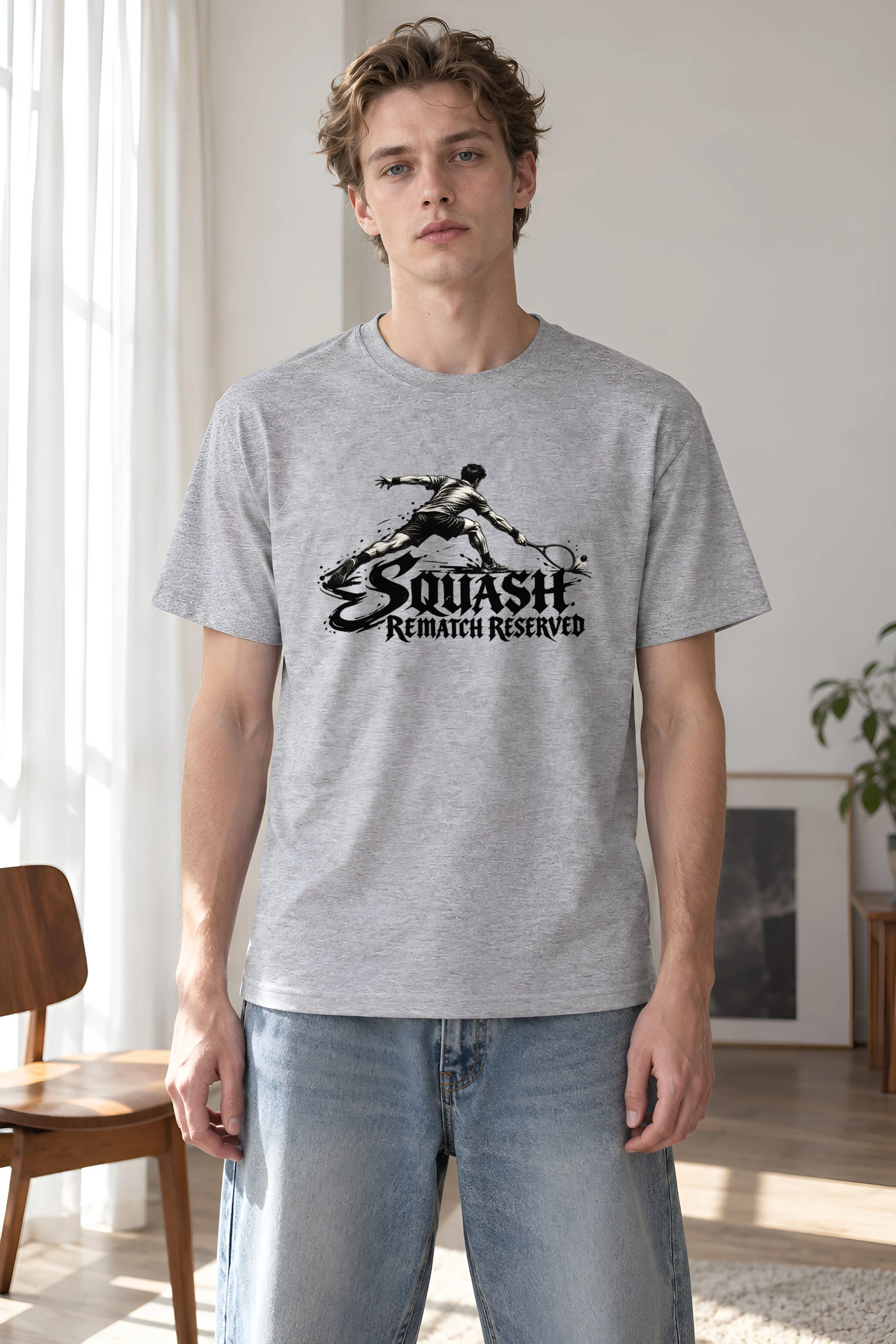 "Squash Rematch Reserved" Heavyweight Unisex Crewneck T-shirt