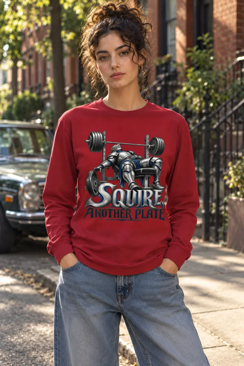 “Squire, Another Plate” Unisex Longsleeve T-shirt